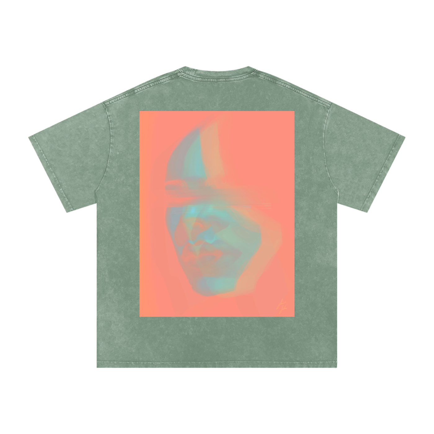 Hidden In Colors Acid Wash Oversize T-Shirt - 250 GSM
