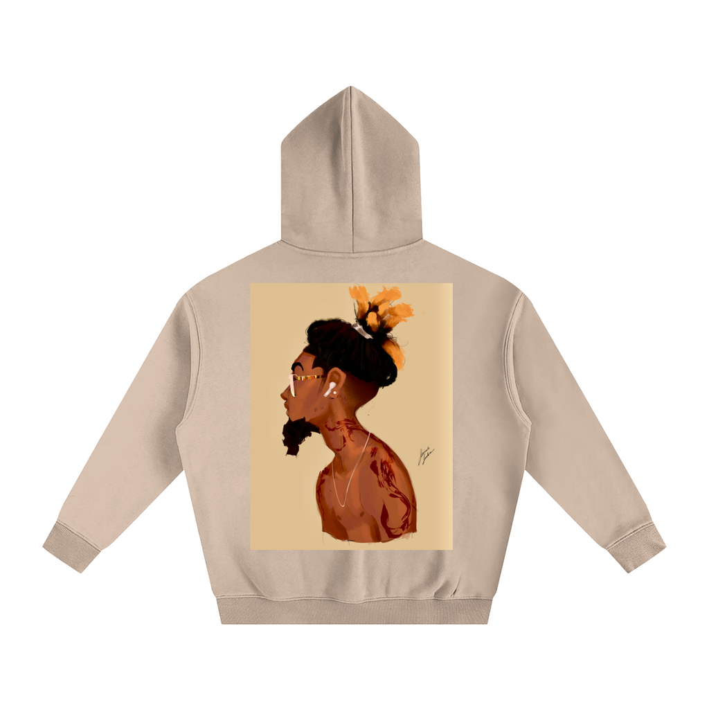 Fresh Out The Blue Oversize Fleeced Hoodie