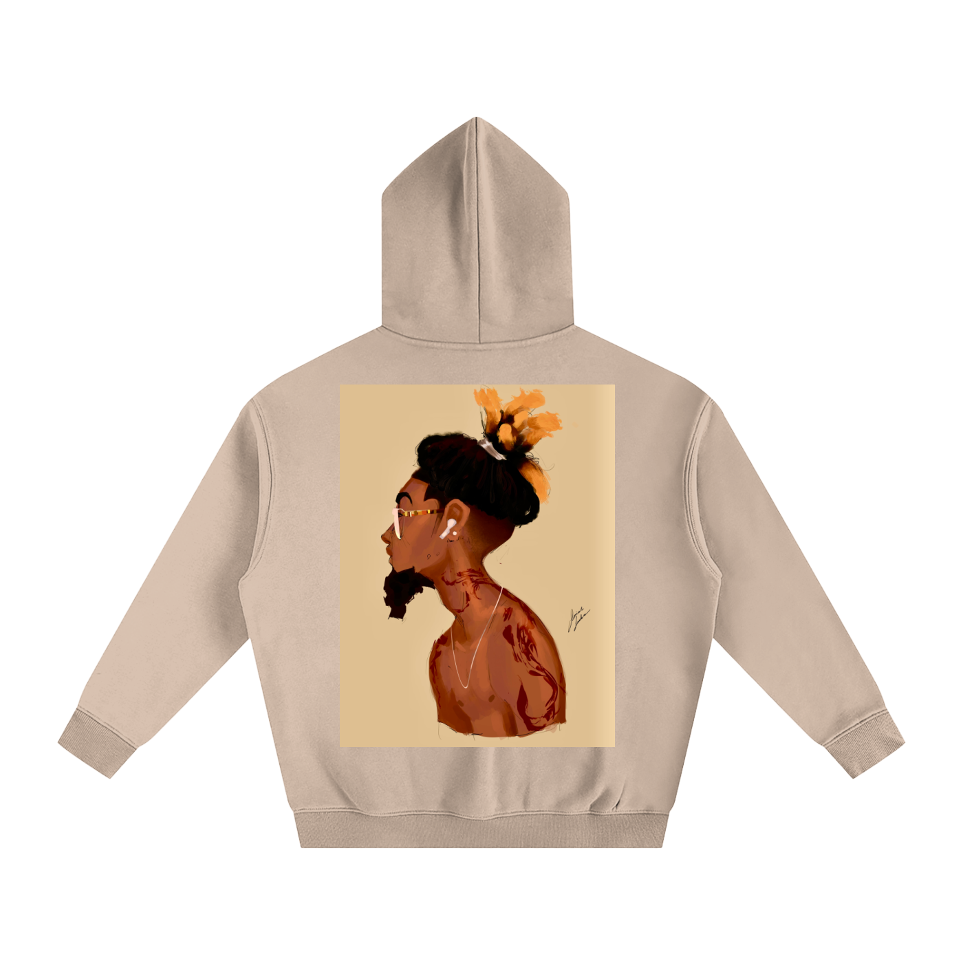 Fresh Out The Blue Oversize Fleeced Hoodie