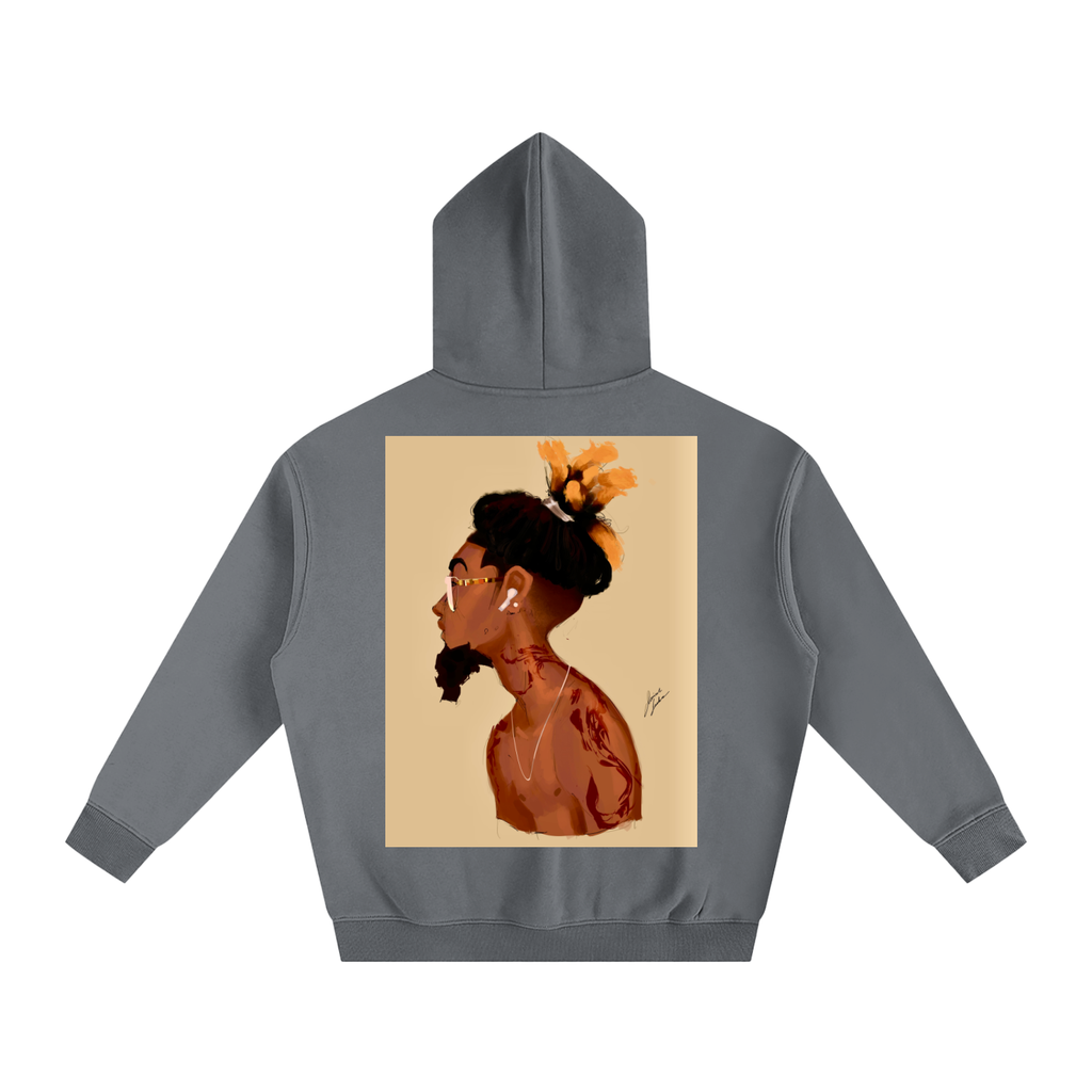 Fresh Out The Blue Oversize Fleeced Hoodie