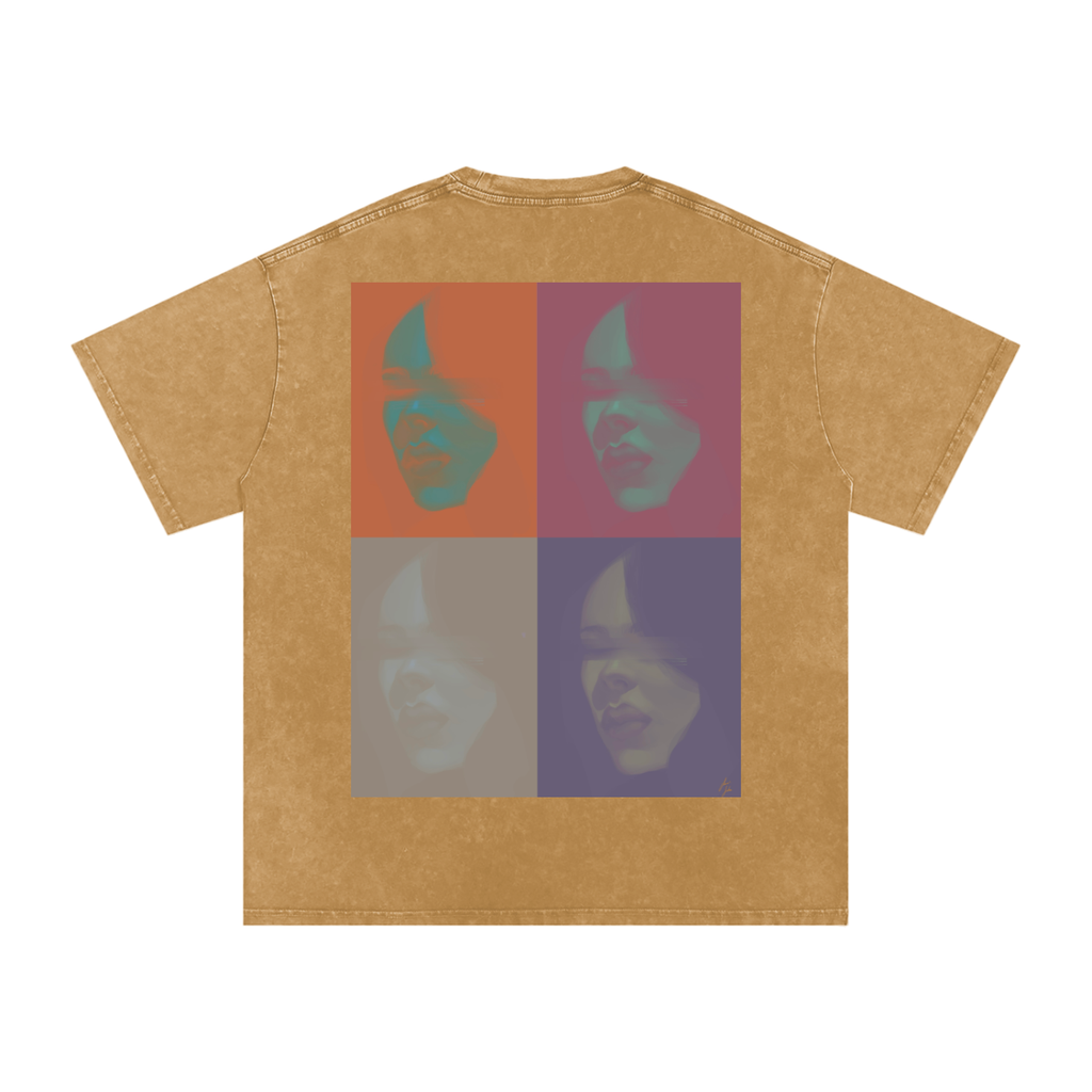 Hidden in Colors Acid Wash Oversize T-Shirt - 250 GSM