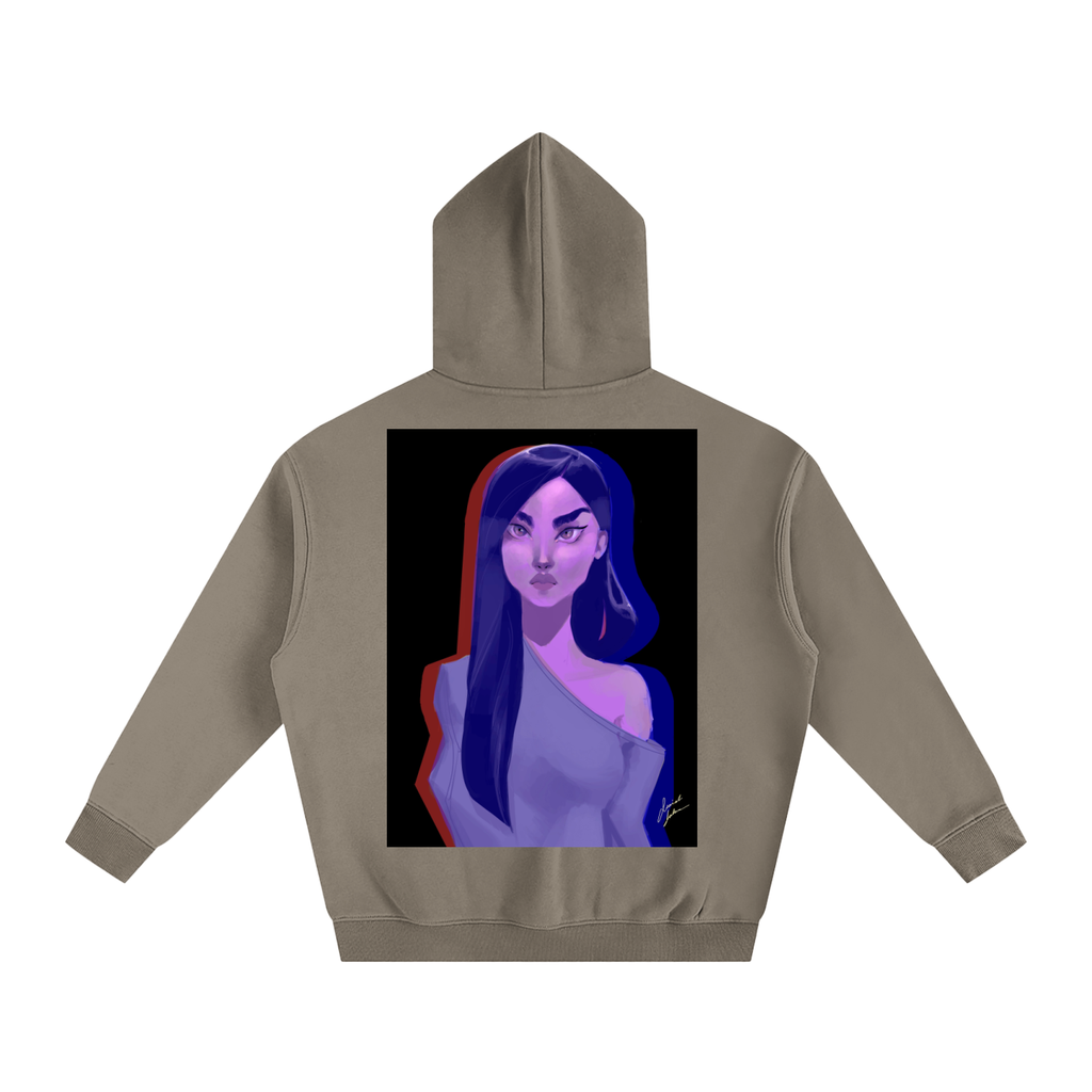 Focused Oversize Fleeced Hoodie