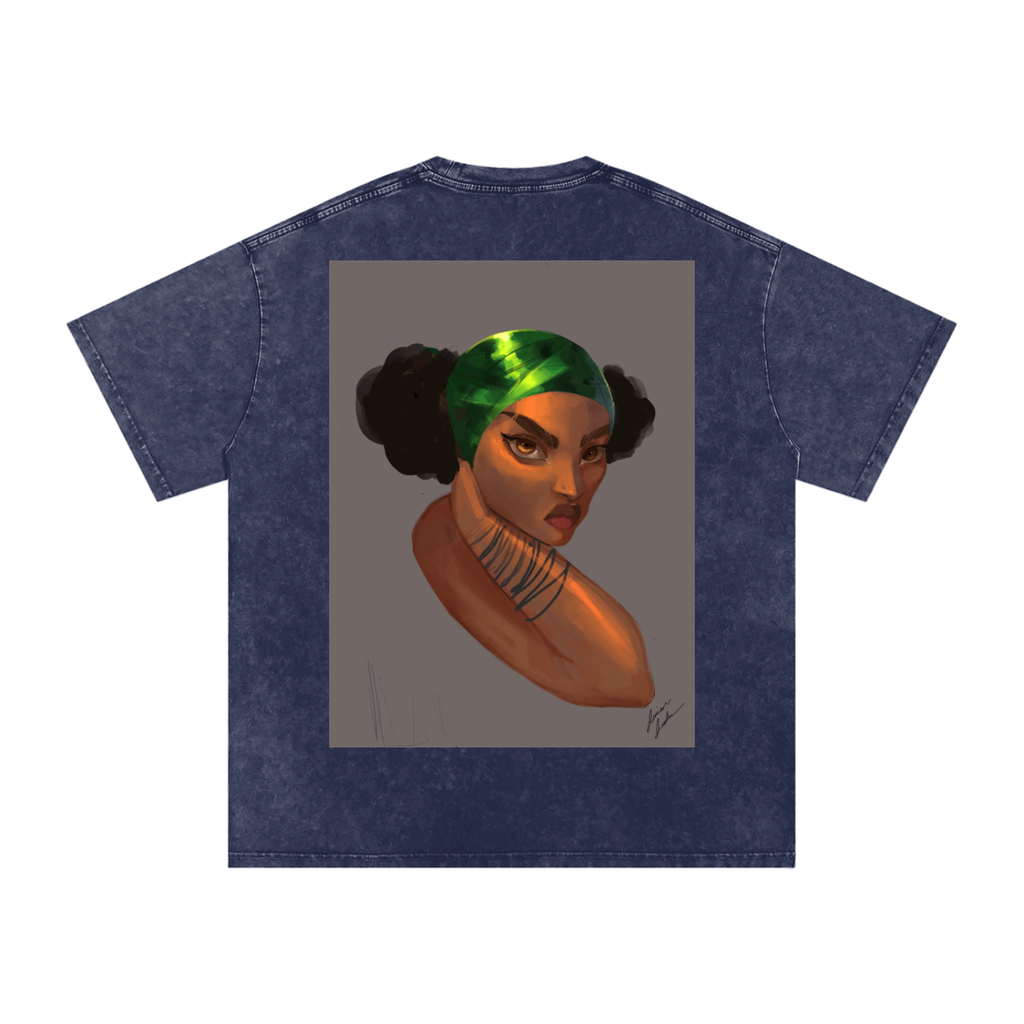 Captured Acid Wash Oversize T-Shirt - 250 GSM