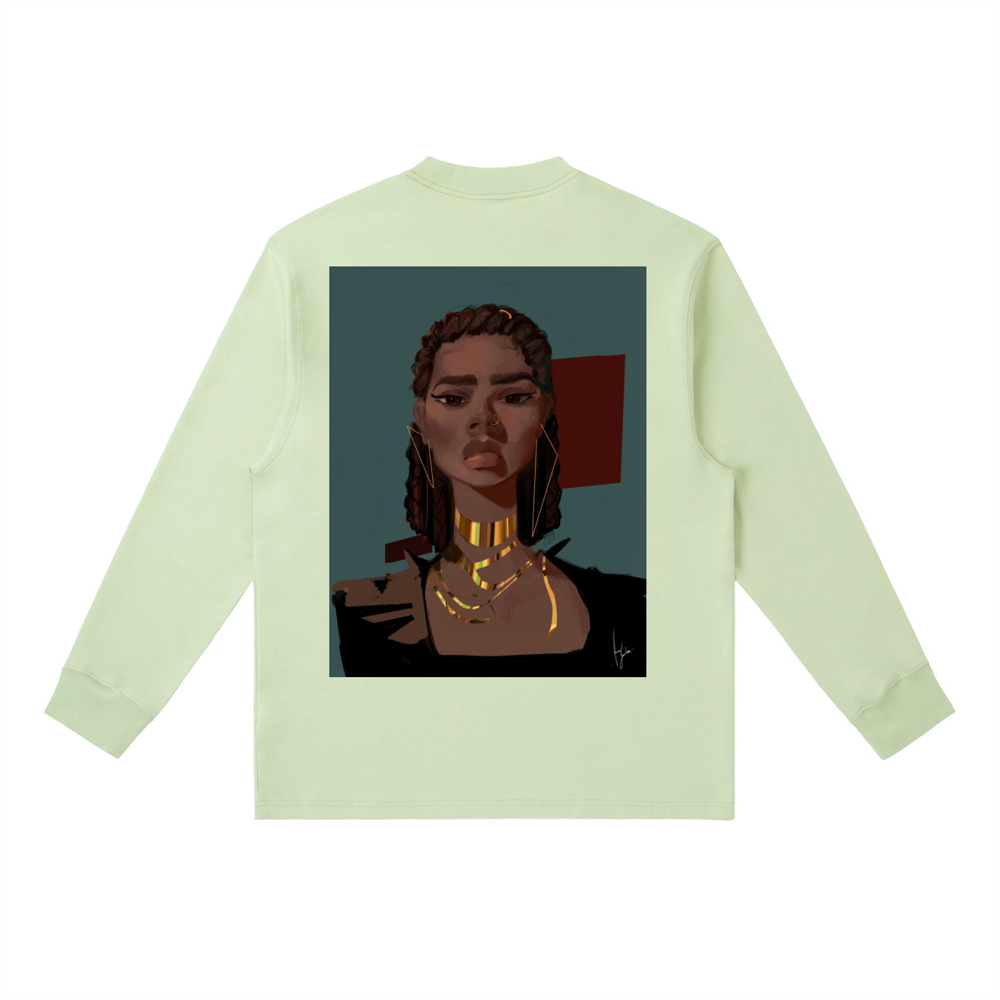 Chocolate's Gold Essential Crewneck Long-Sleeve T-Shirt