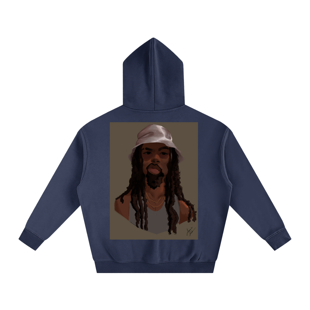 HUH? Oversize Fleeced Hoodie