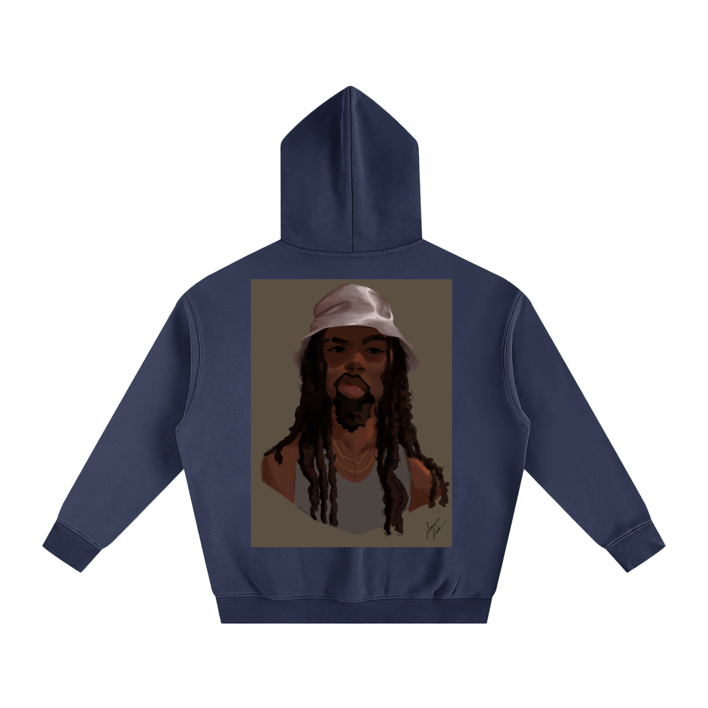 HUH? Oversize Fleeced Hoodie
