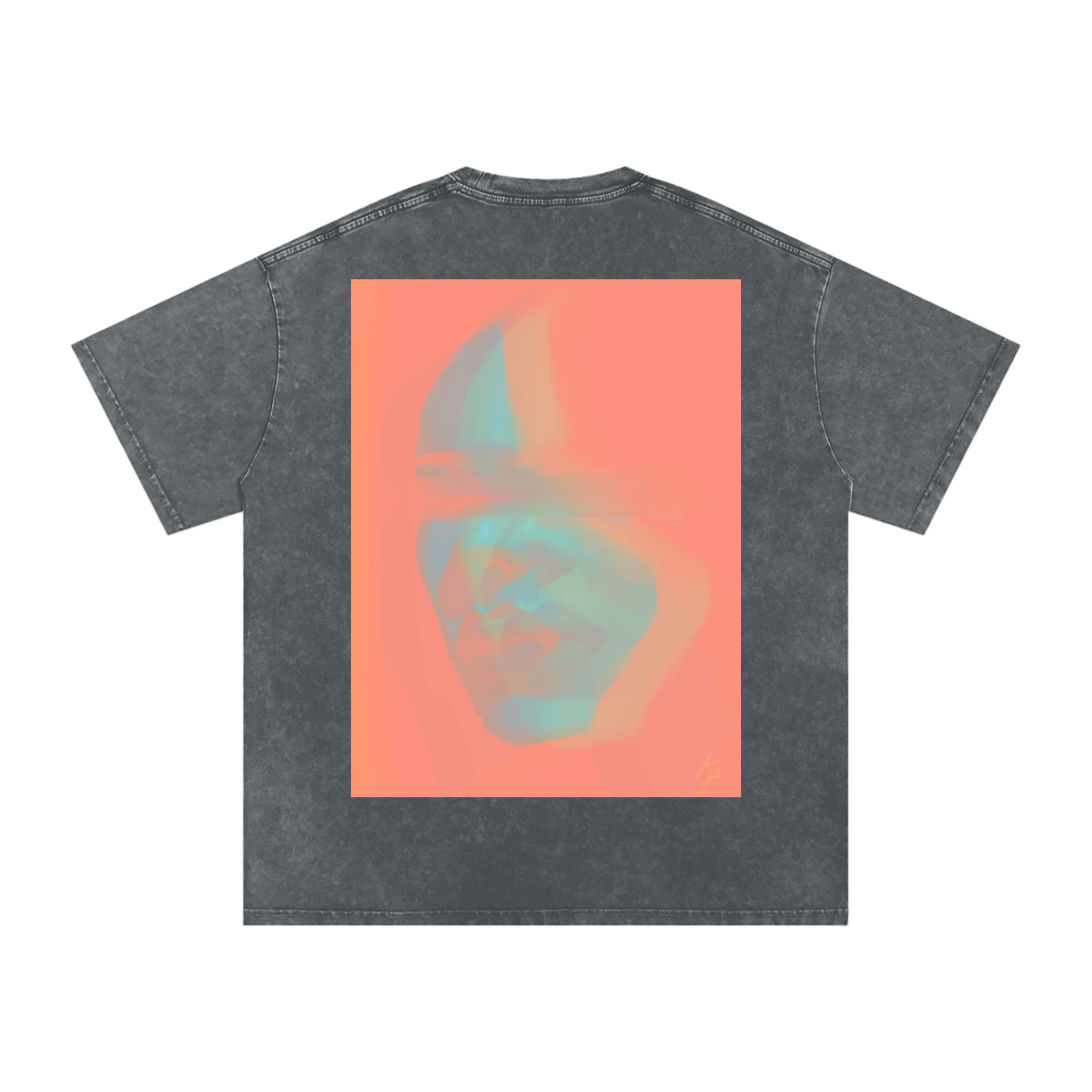 Hidden In Colors Acid Wash Oversize T-Shirt - 250 GSM