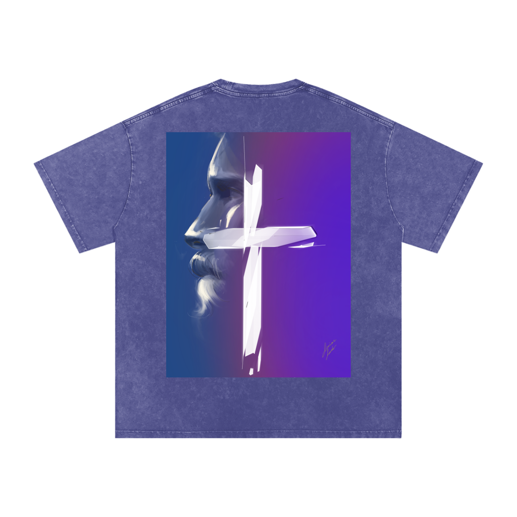 Joy and Love Acid Wash Oversize T-Shirt - 250 GSM