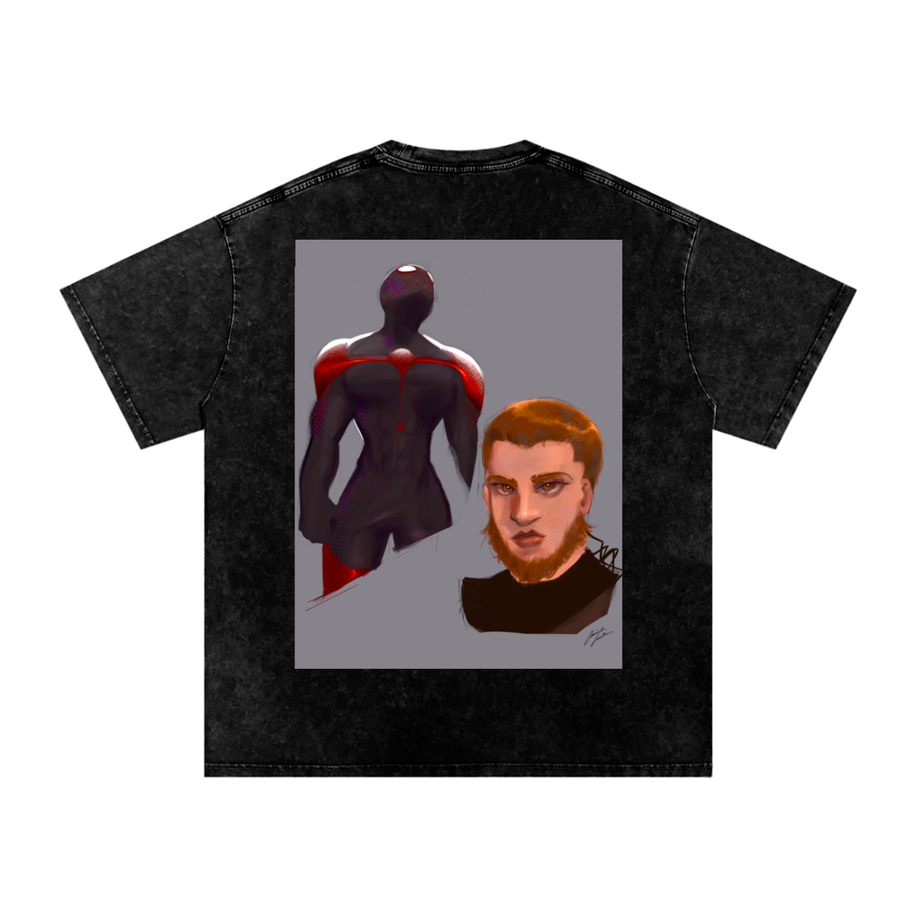 A Different Peter Snow Washed Oversized Cotton T-Shirt