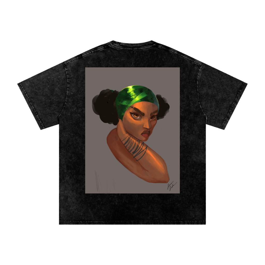 Captured Acid Wash Oversize T-Shirt - 250 GSM