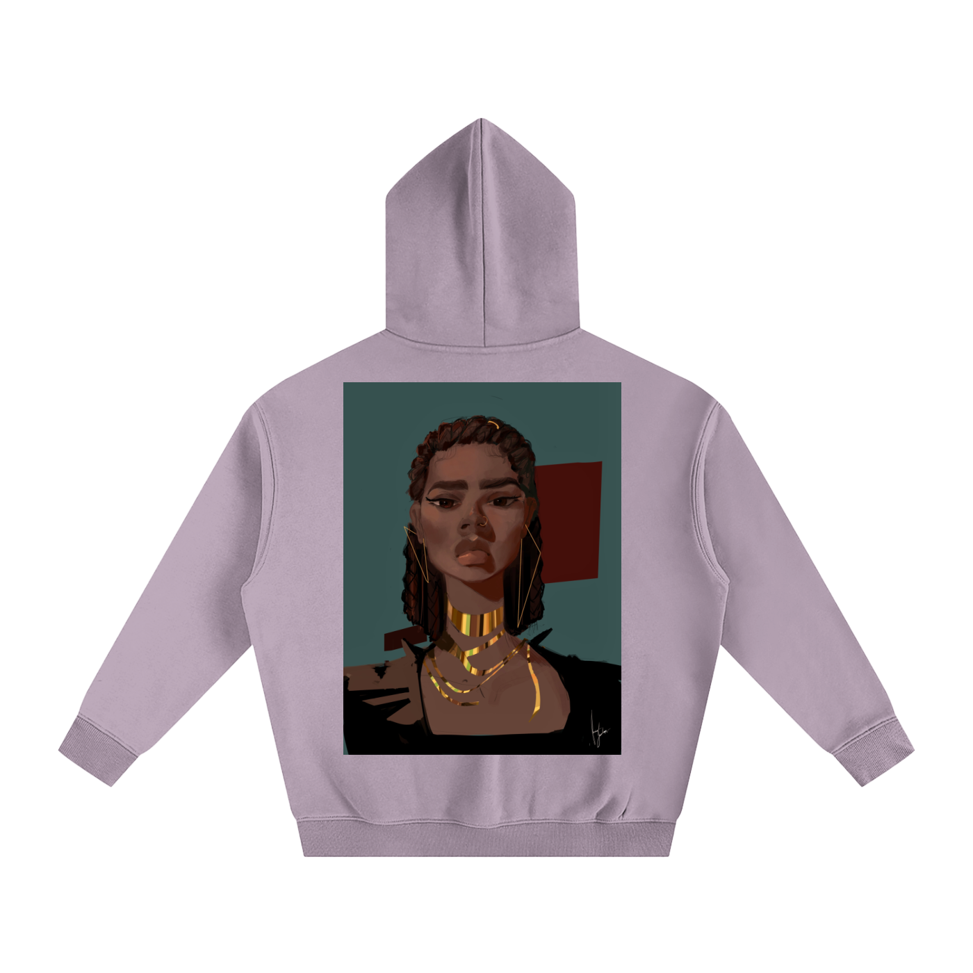Chocolate's Gold Oversize Fleeced Hoodie
