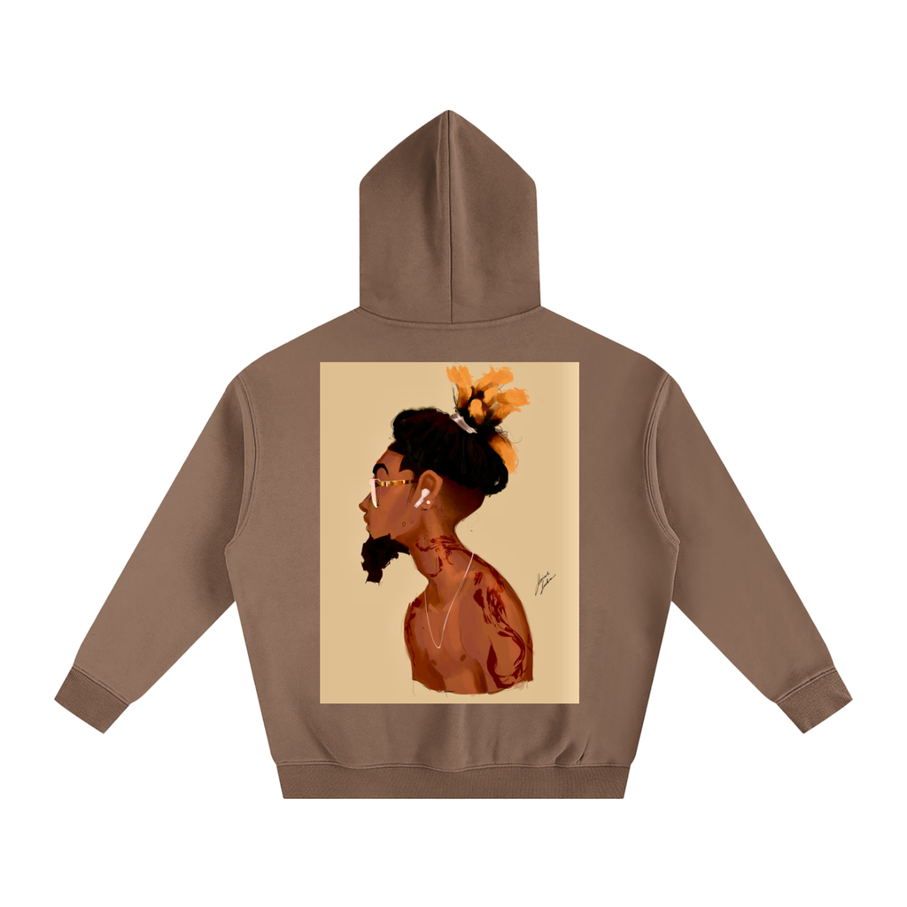 Fresh Out The Blue Oversize Fleeced Hoodie