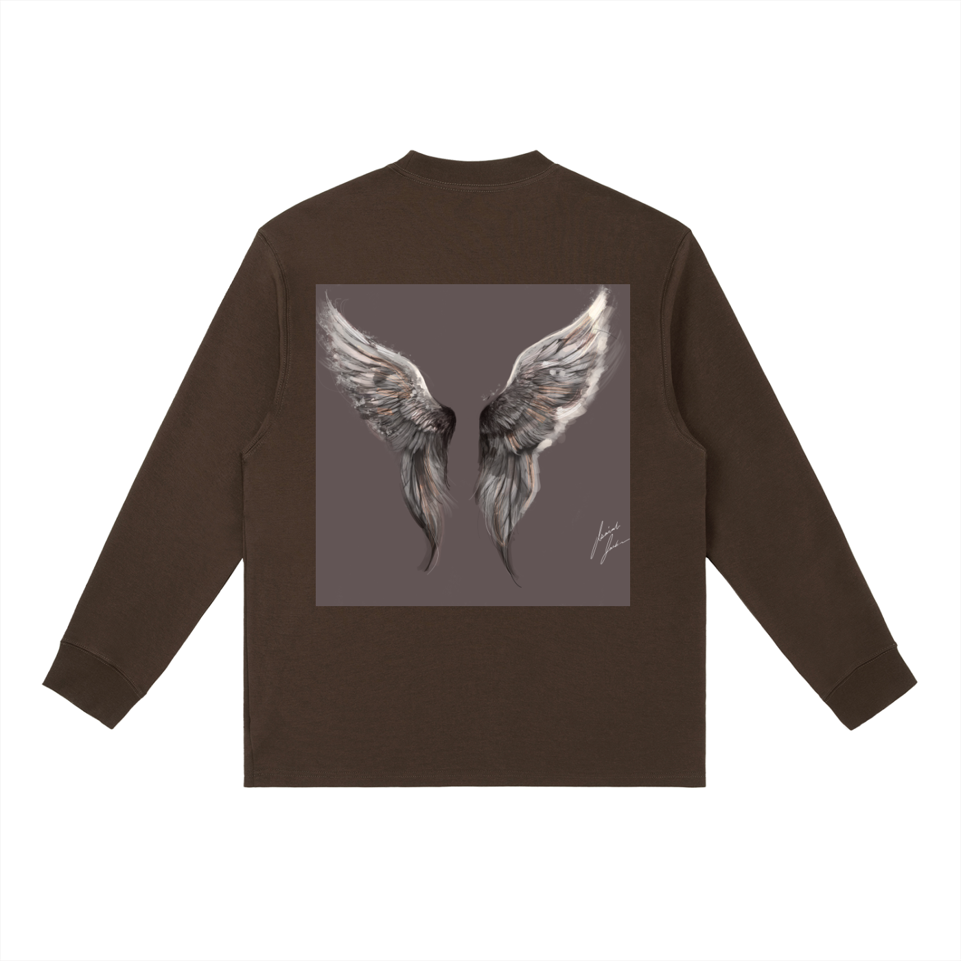 Wings Above Essential Crewneck Long-Sleeve T-Shirt