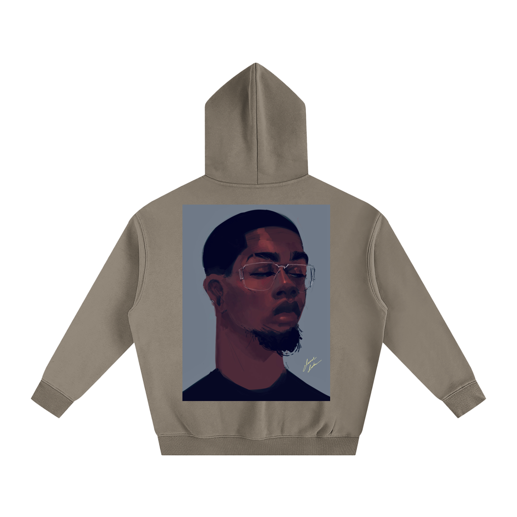 About Him Oversize Fleeced Hoodie