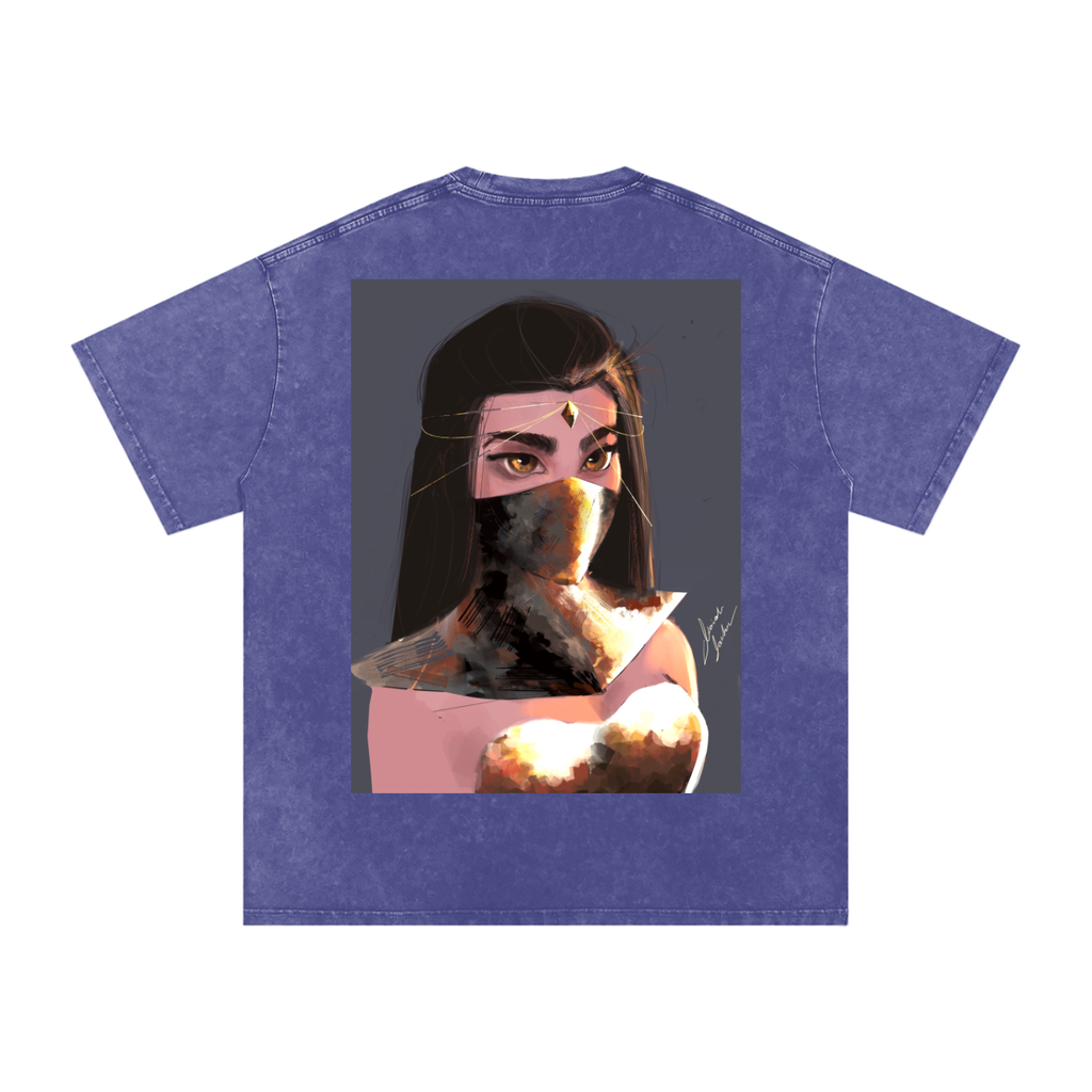 Sapphire's Armer Acid Wash Oversize T-Shirt