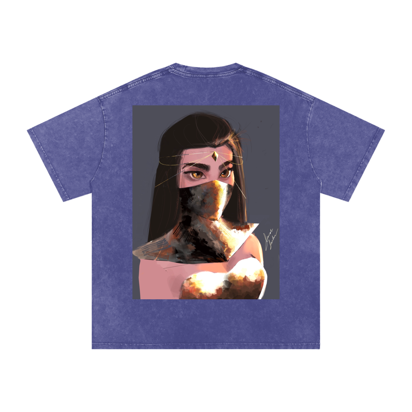 Sapphire's Armer Acid Wash Oversize T-Shirt