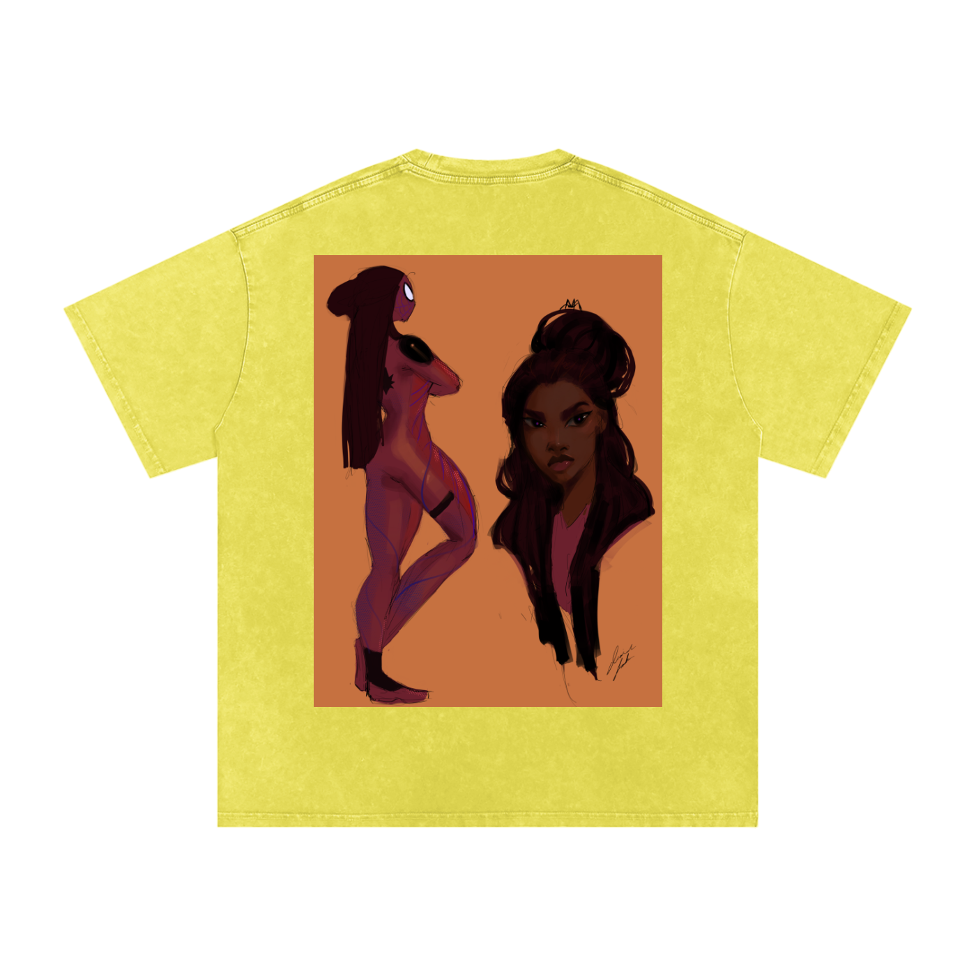 In Another Universe Snow Washed Oversized Cotton T-Shirt