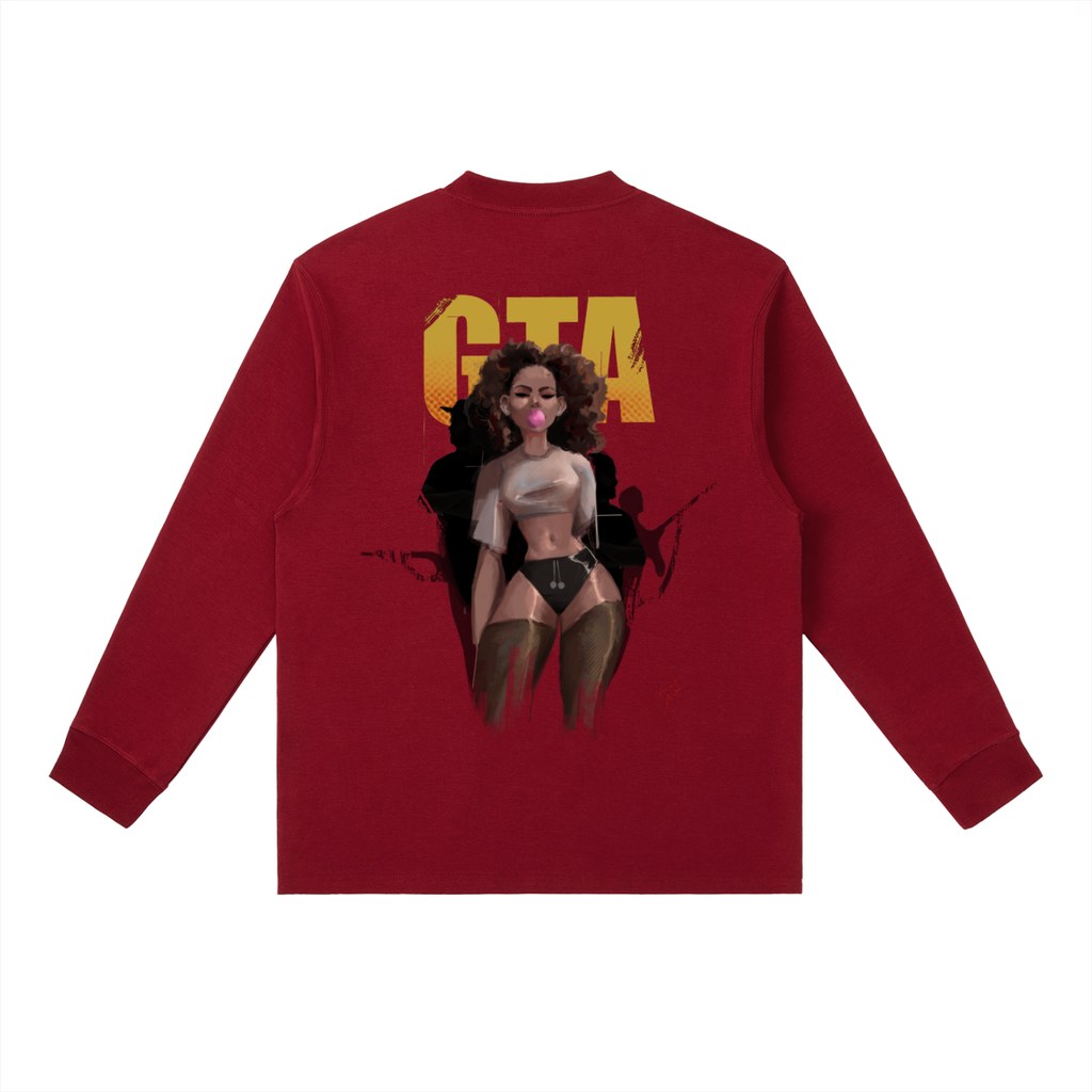 Obey N $urvive Essential Crewneck Long-Sleeve T-Shirt