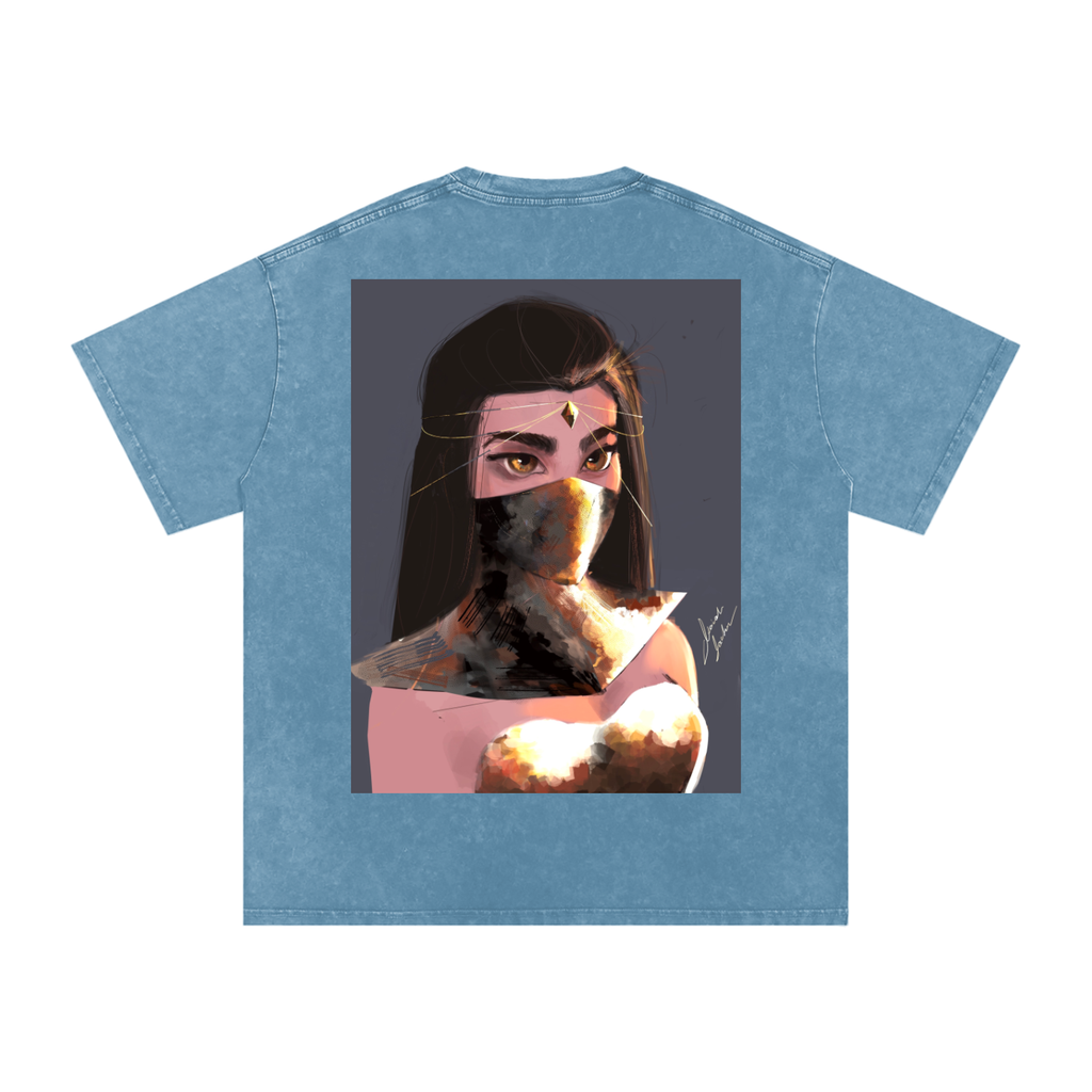 Sapphire's Armer Acid Wash Oversize T-Shirt