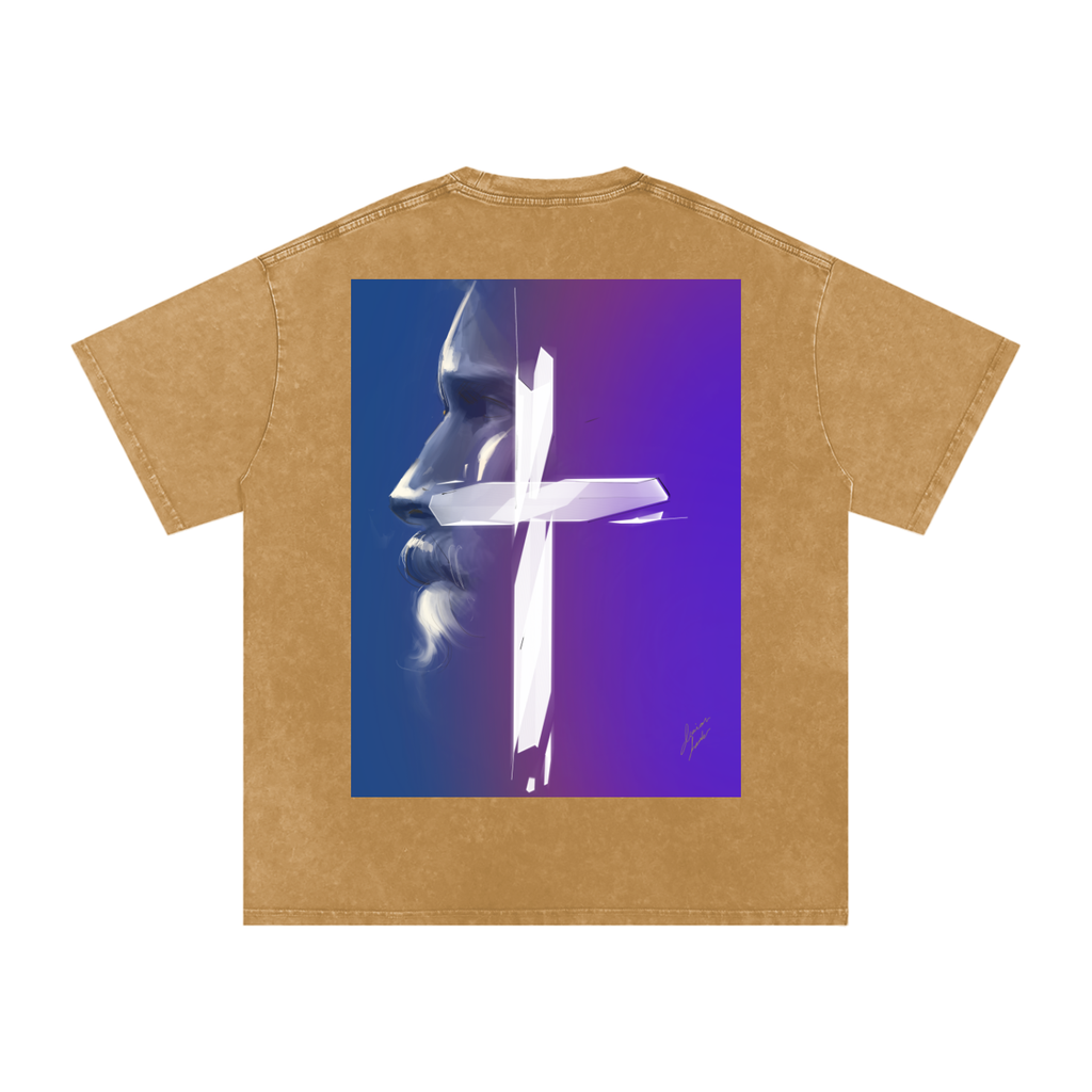 Joy and Love Acid Wash Oversize T-Shirt - 250 GSM