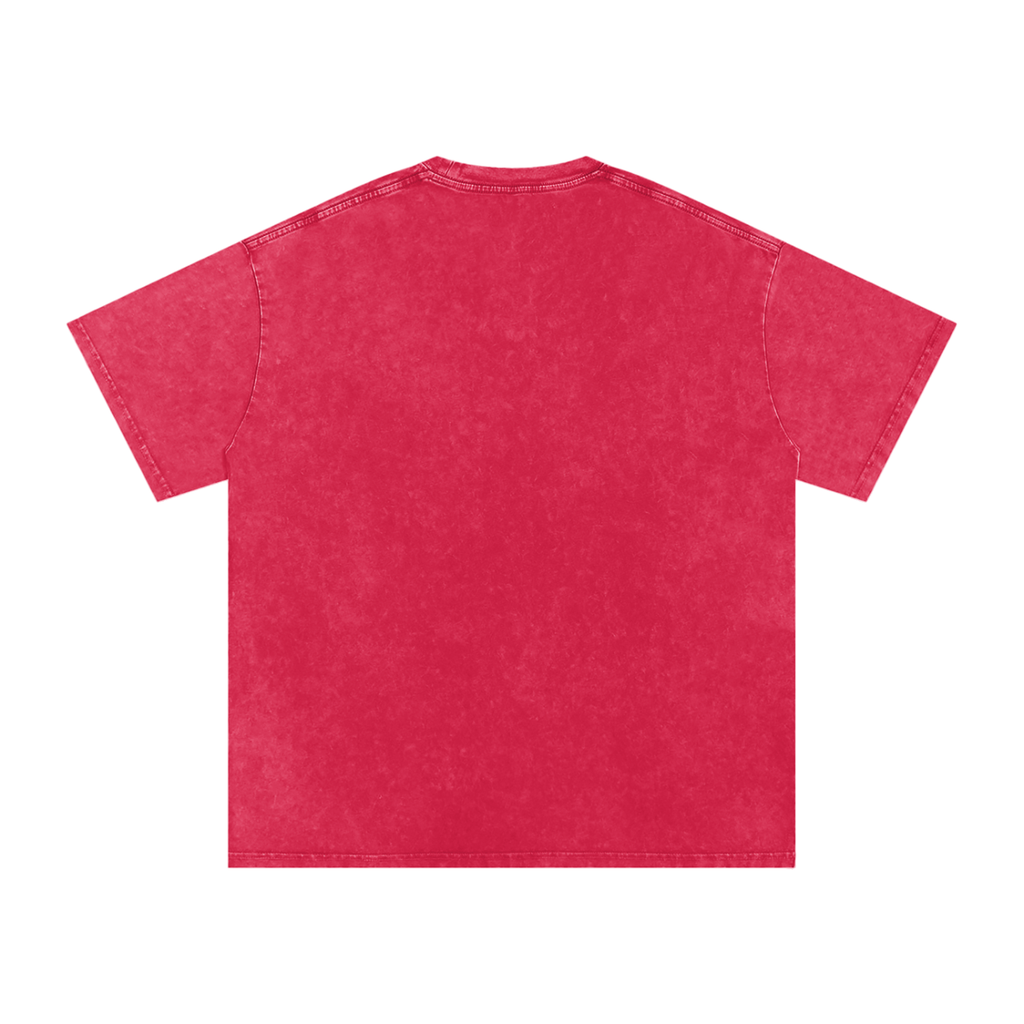 Logo Snow Washed Oversized Cotton T-Shirt