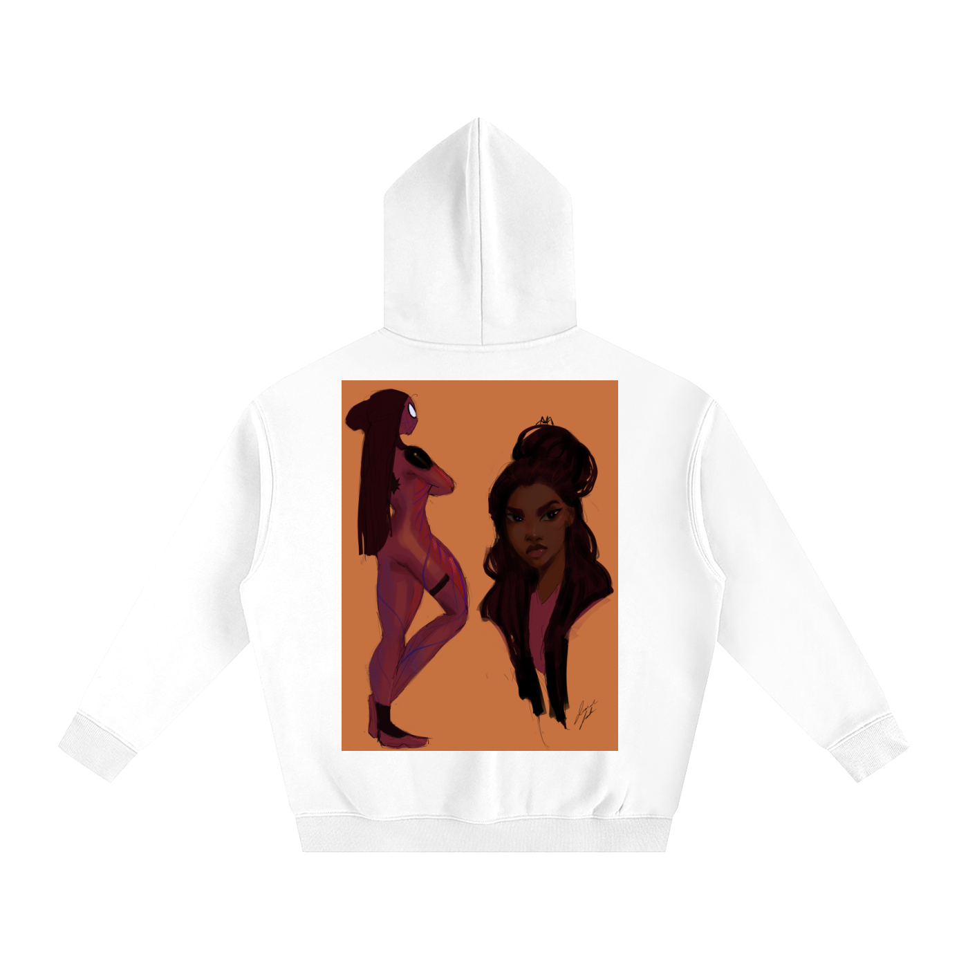 In Another Universe Oversize Fleeced Hoodie