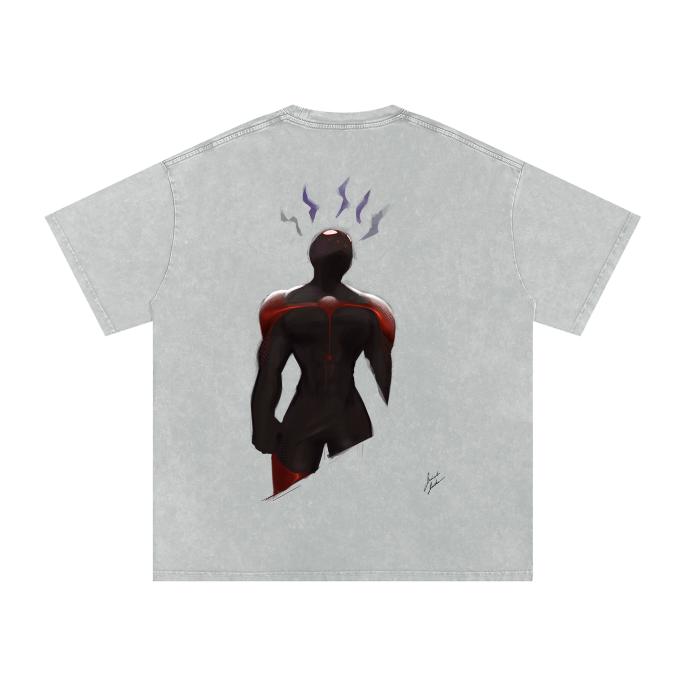Save Me! Snow Washed Oversized Cotton T-Shirt