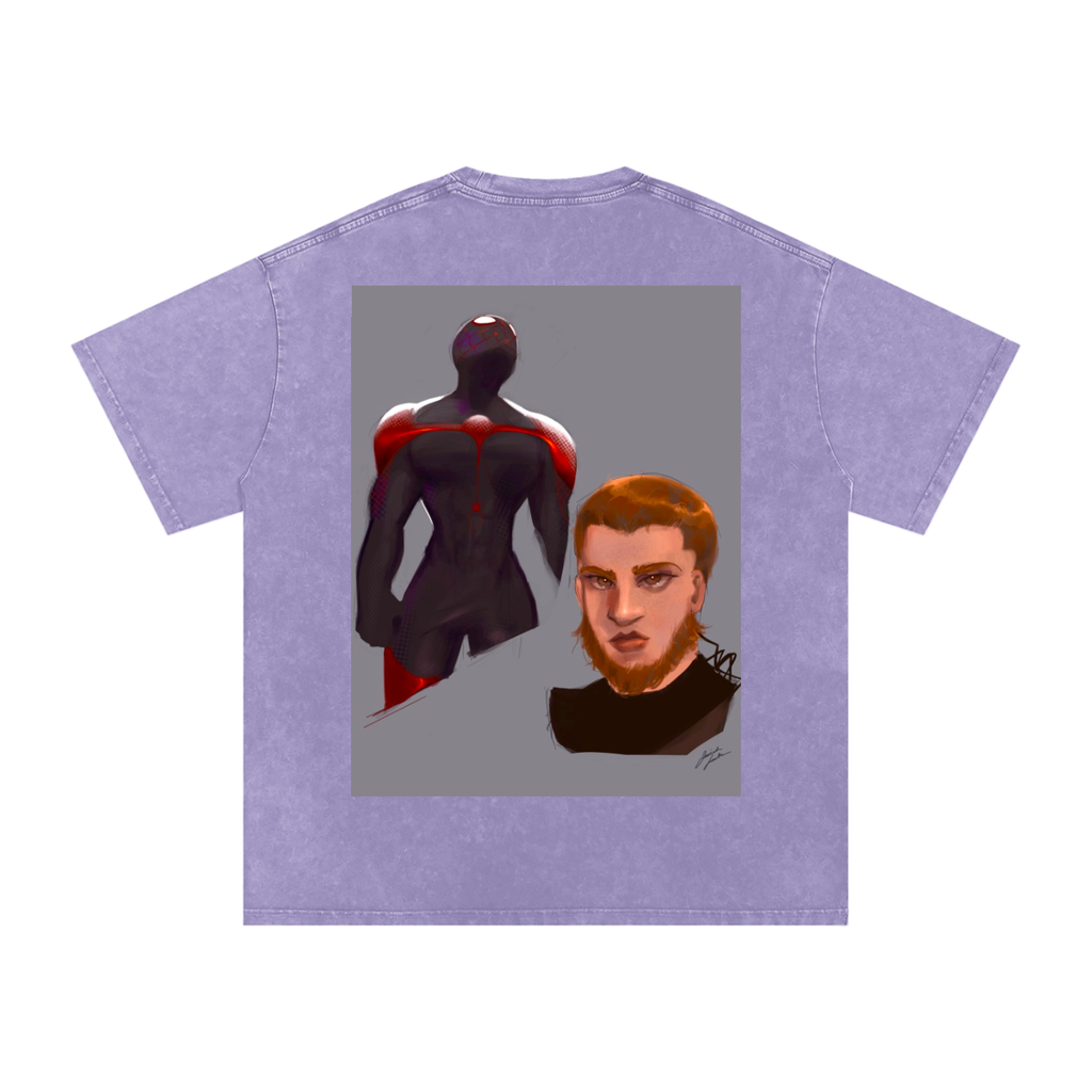 A Different Peter Snow Washed Oversized Cotton T-Shirt