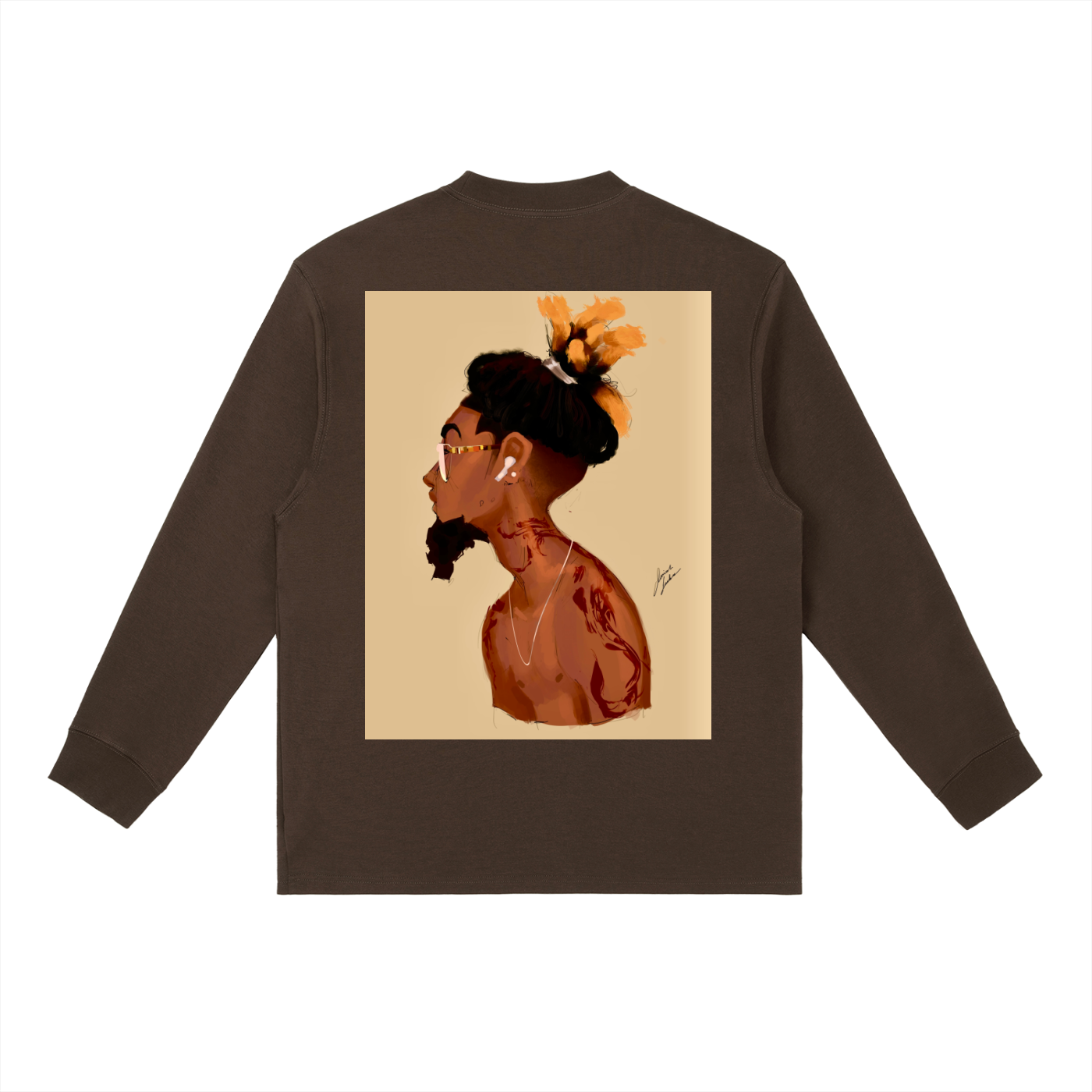 Fresh Out The Blue Essential Crewneck Long-Sleeve T-Shirt