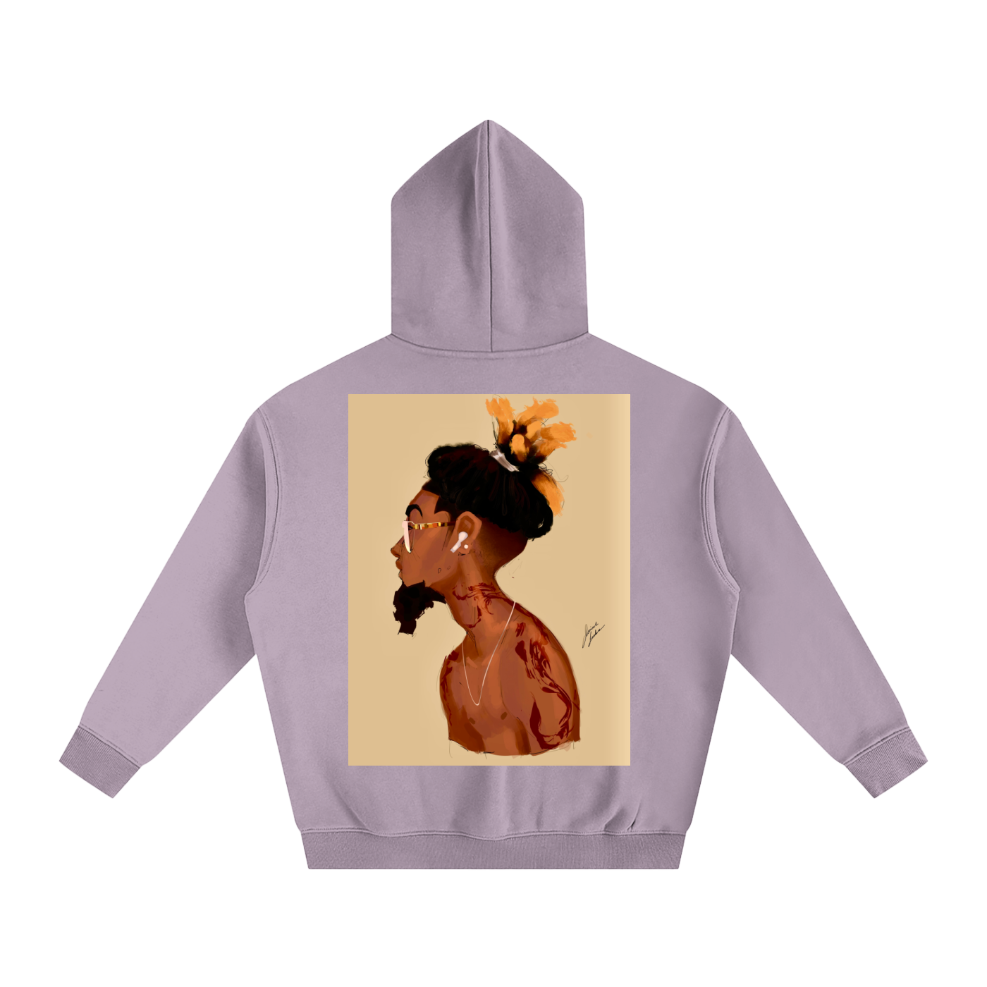 Fresh Out The Blue Oversize Fleeced Hoodie