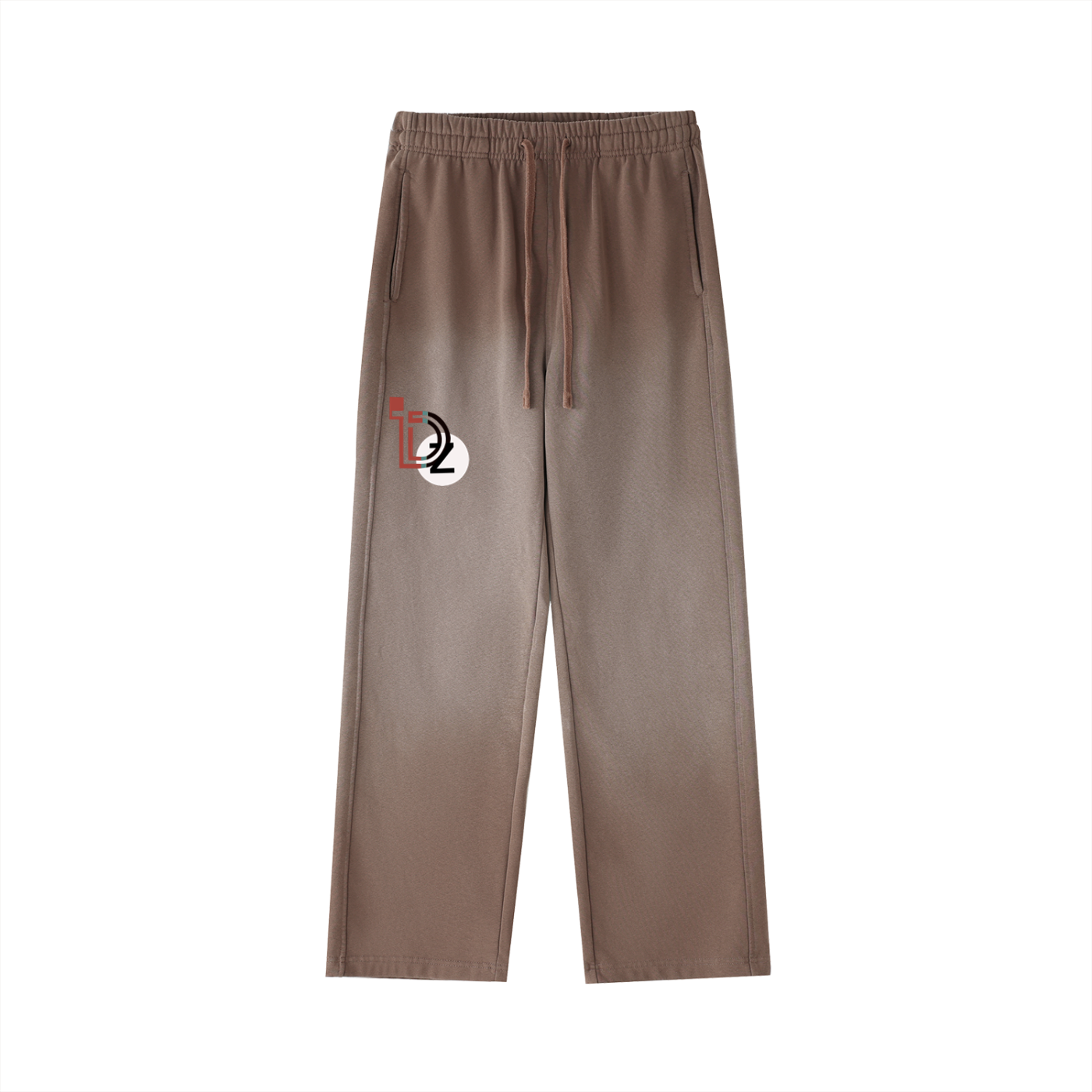 Logo Vintage Washed Gradient Straight-Leg Sweatpants
