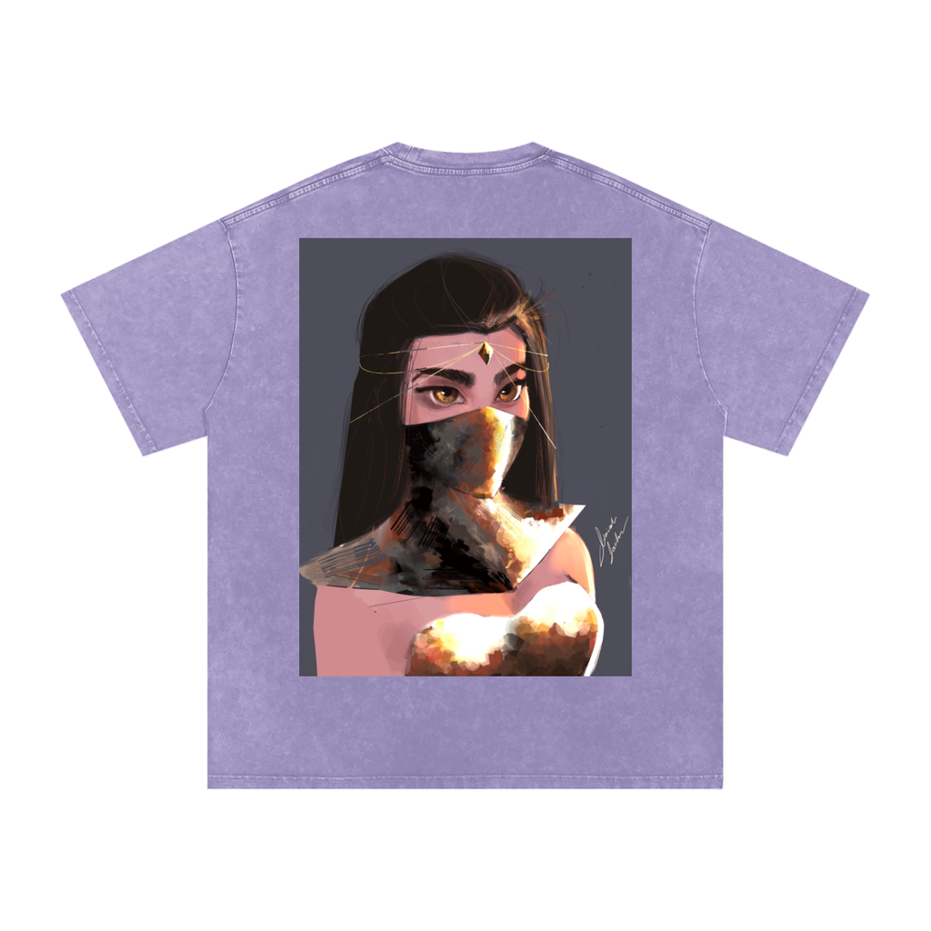 Sapphire's Armer Acid Wash Oversize T-Shirt