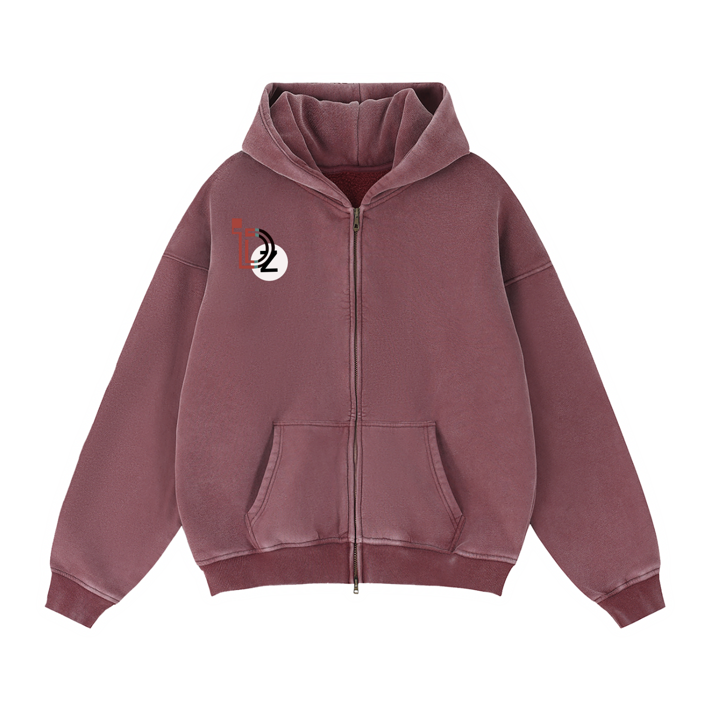 My DAWG Zip-Through Boxy Fleece Hoodie