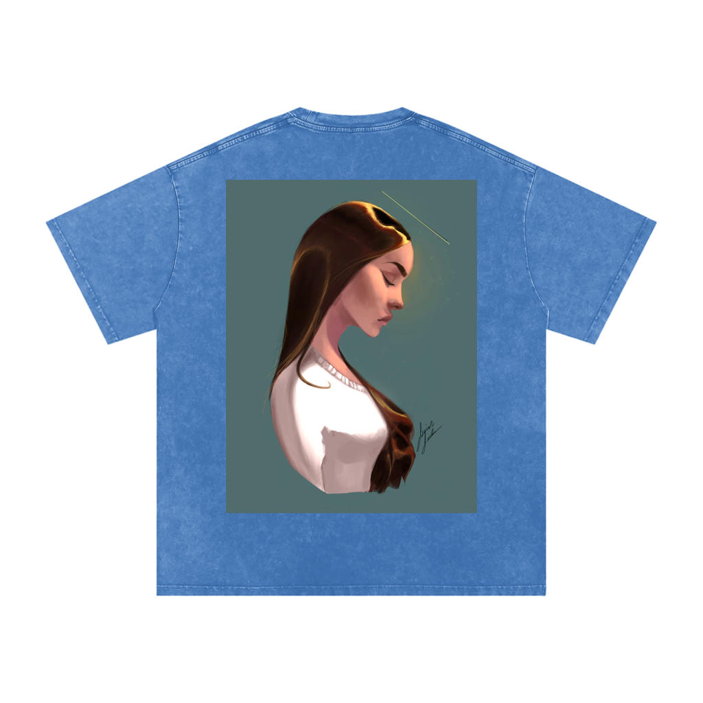 Earth's Angel Acid Wash Oversize T-Shirt - 250 GSM