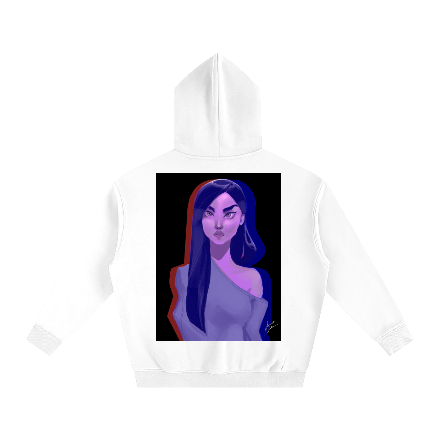 Focused Oversize Fleeced Hoodie
