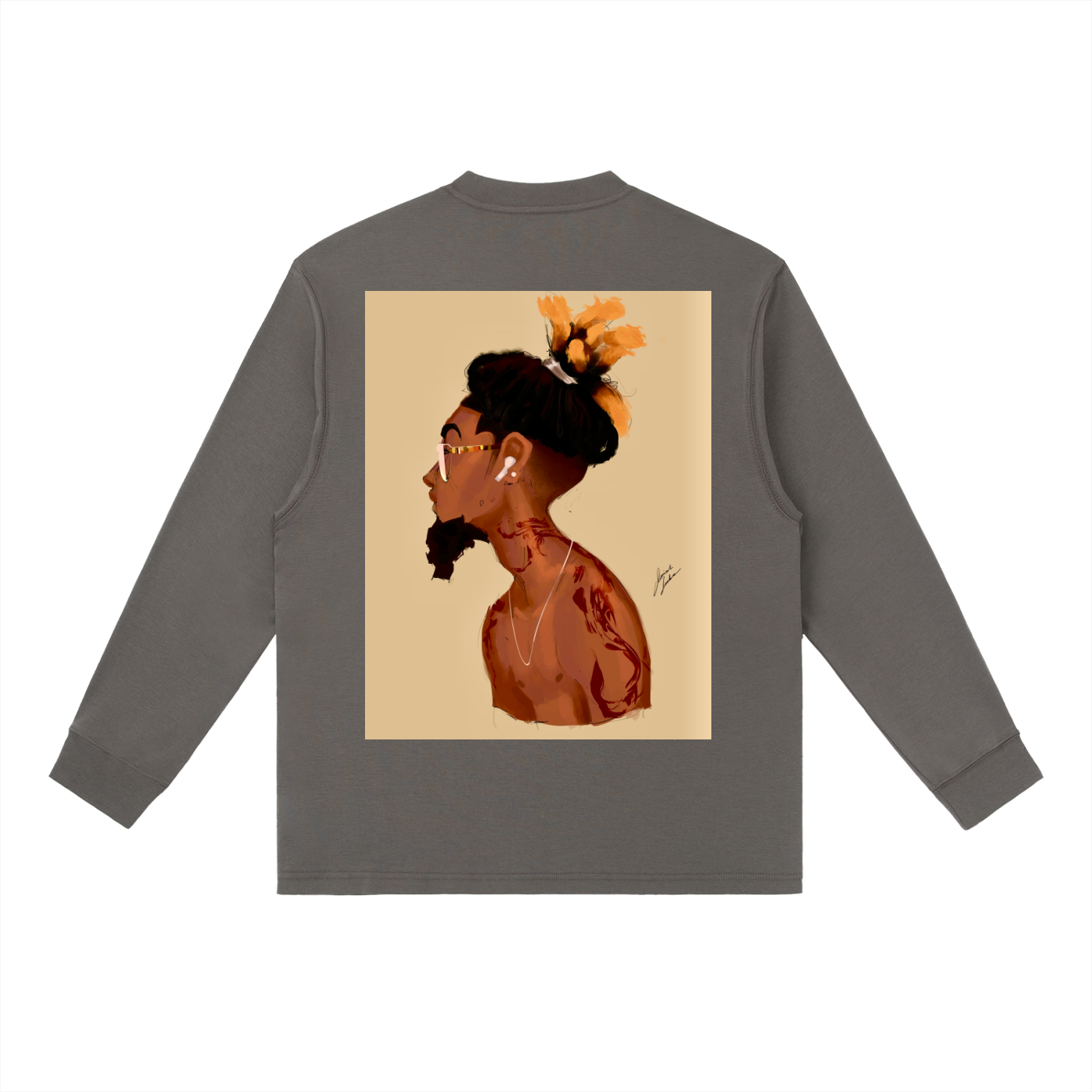 Fresh Out The Blue Essential Crewneck Long-Sleeve T-Shirt