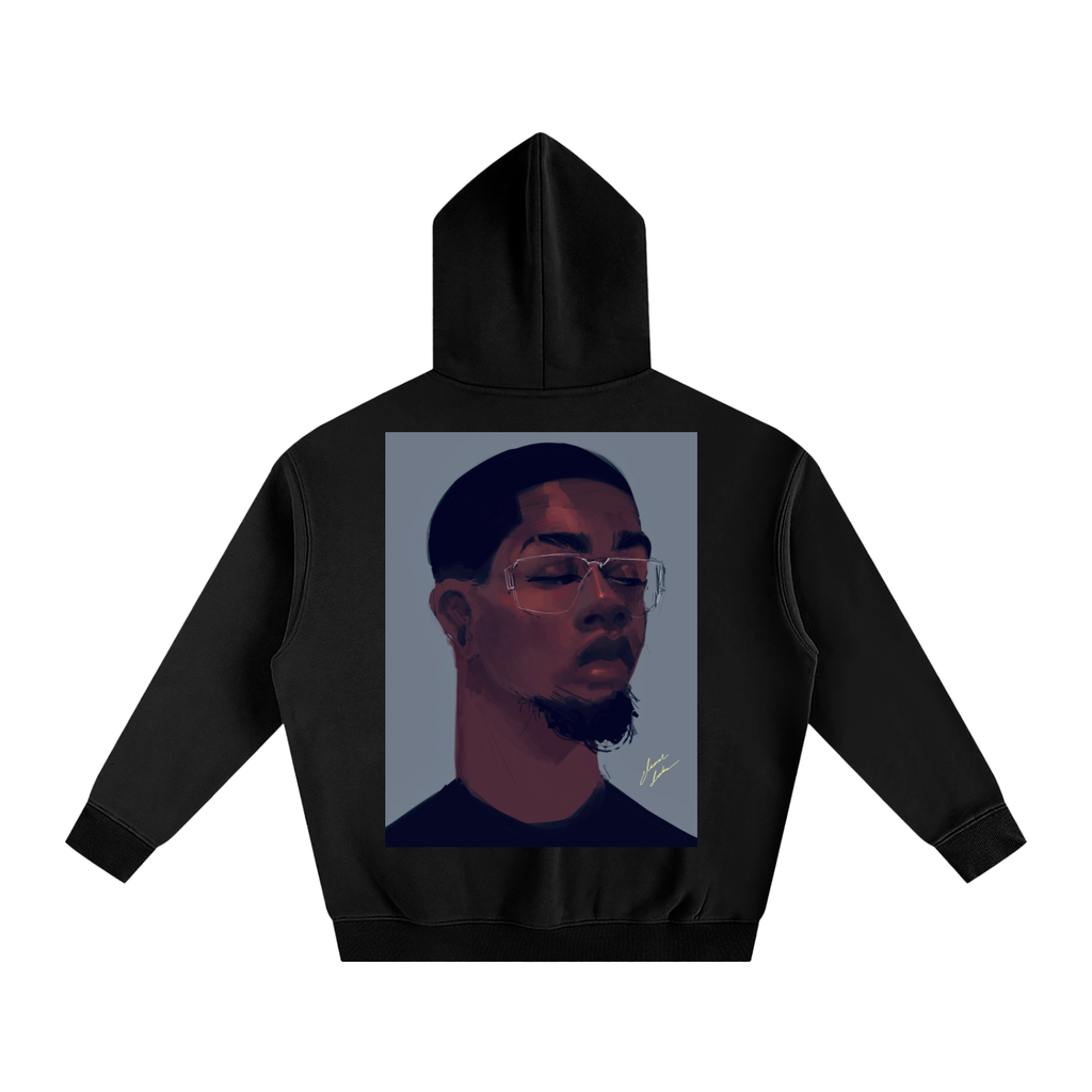 About Him Oversize Fleeced Hoodie