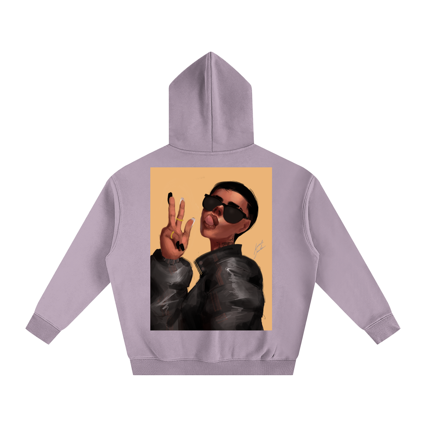 Peace or Goodbye Oversize Fleeced Hoodie