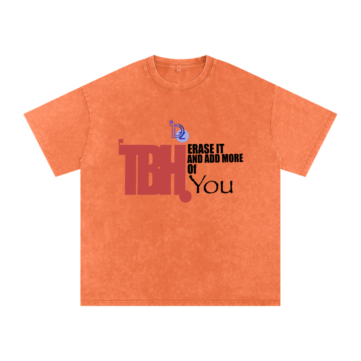 To Be Honest Snow Washed Oversized Cotton T-Shirt