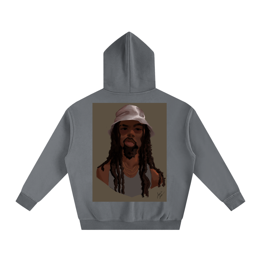 HUH? Oversize Fleeced Hoodie