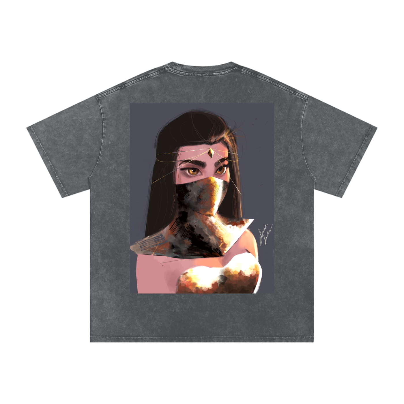 Sapphire's Armer Acid Wash Oversize T-Shirt