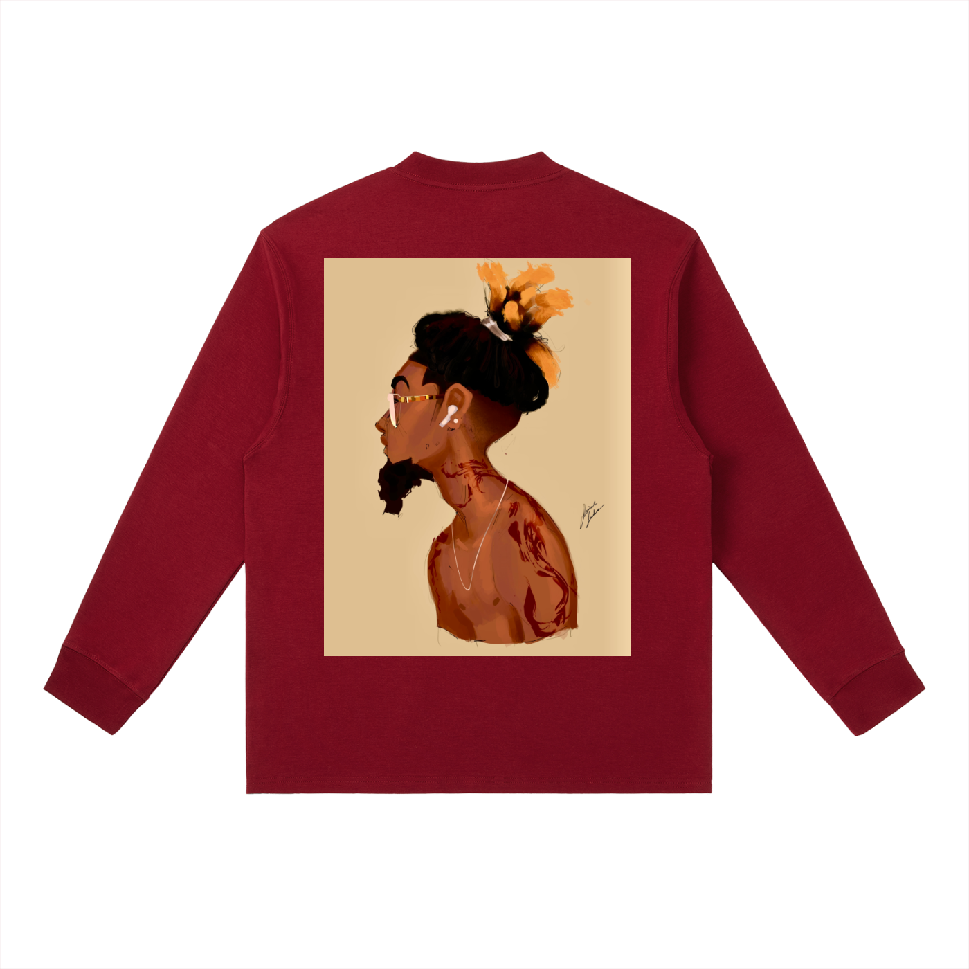 Fresh Out The Blue Essential Crewneck Long-Sleeve T-Shirt