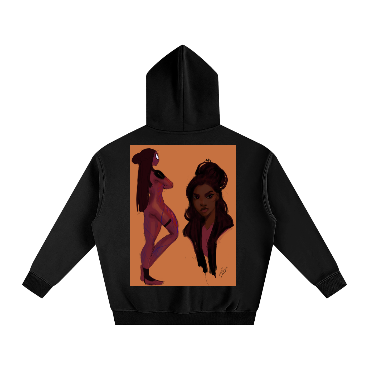 In Another Universe Oversize Fleeced Hoodie