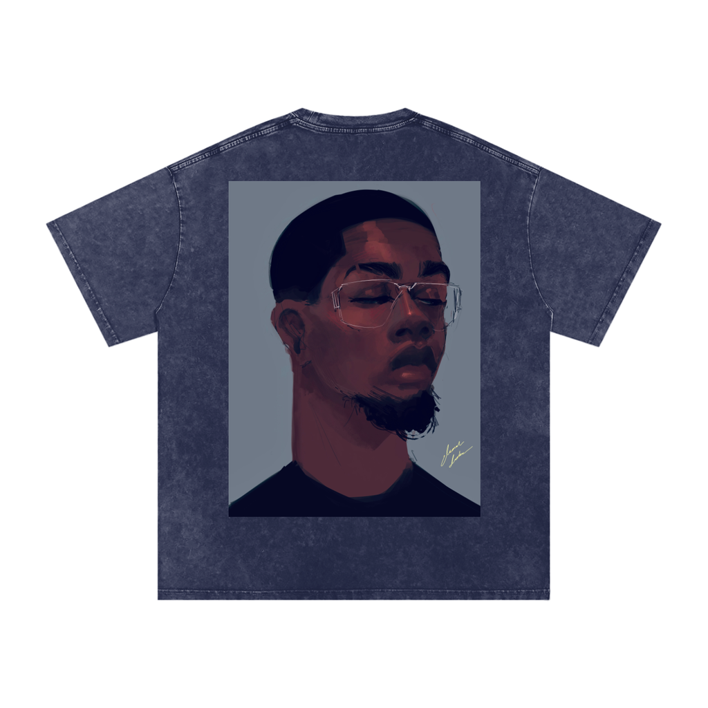 About Him Acid Wash Oversize T-Shirt - 250 GSM