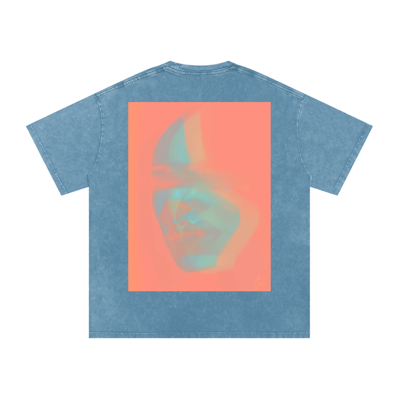 Hidden In Colors Acid Wash Oversize T-Shirt - 250 GSM