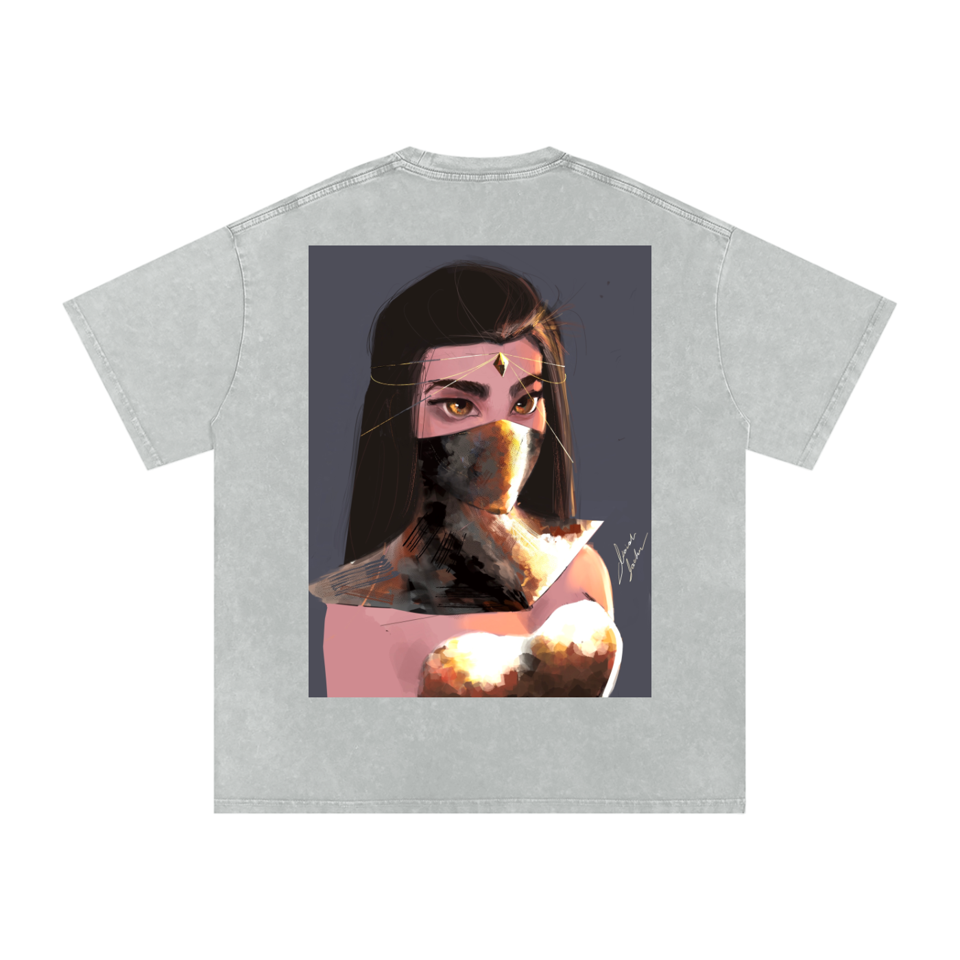Sapphire's Armer Acid Wash Oversize T-Shirt