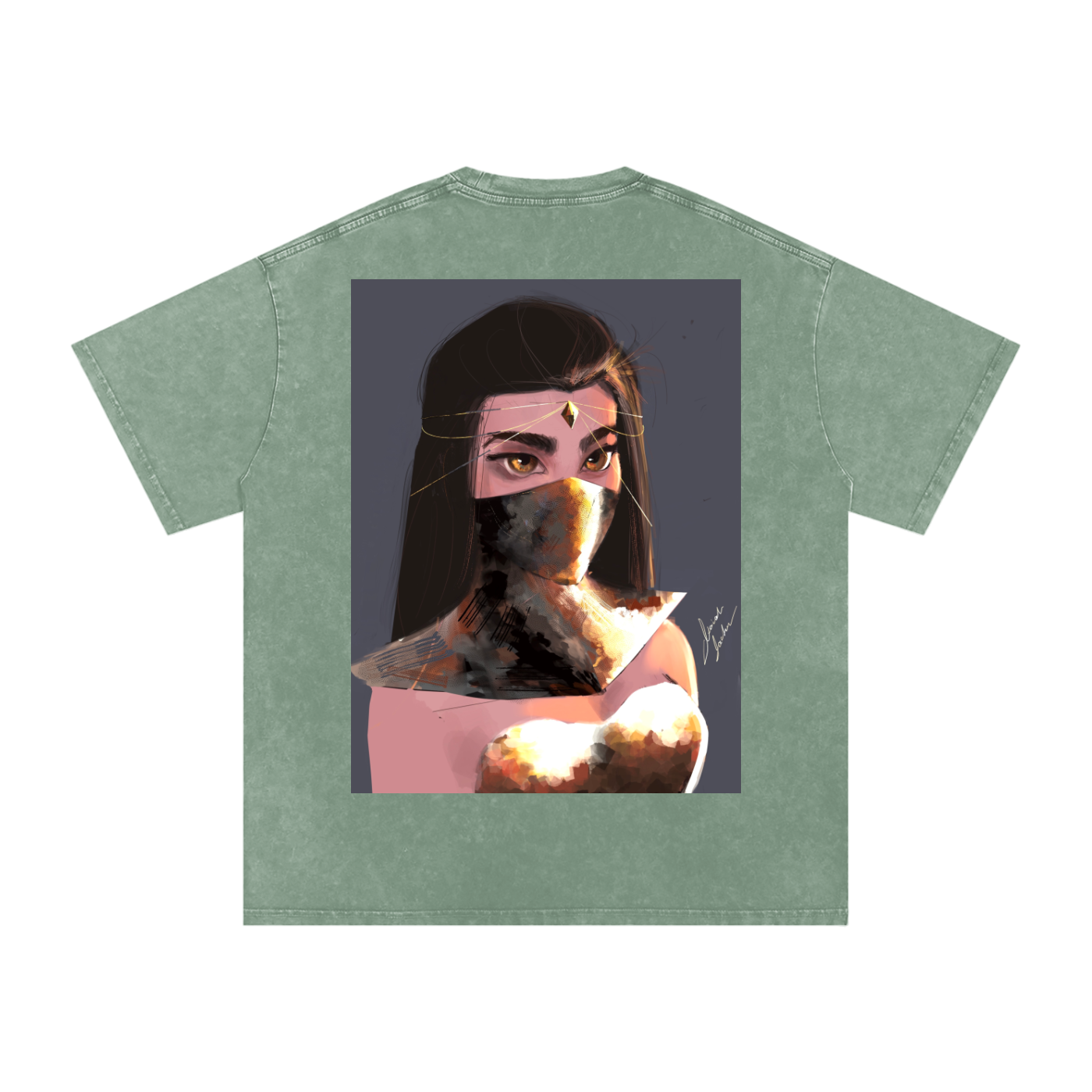 Sapphire's Armer Acid Wash Oversize T-Shirt
