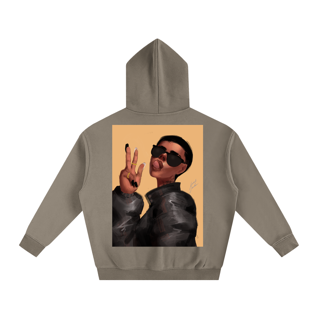 Peace or Goodbye Oversize Fleeced Hoodie