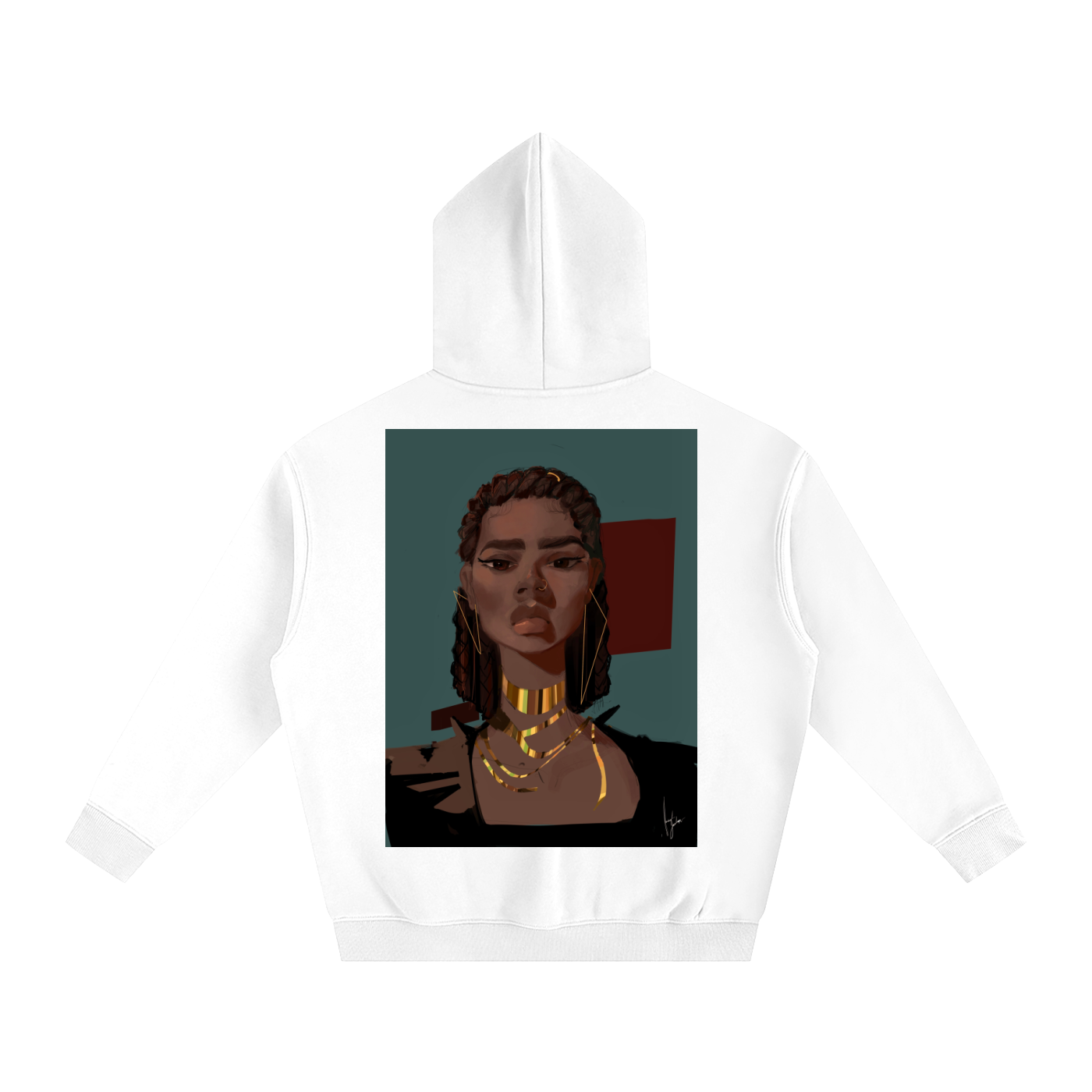 Chocolate's Gold Oversize Fleeced Hoodie