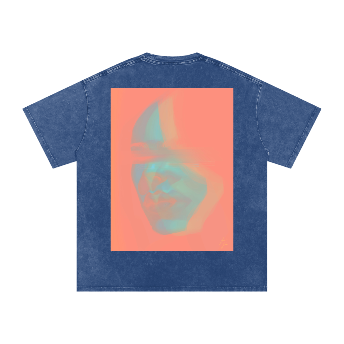 Hidden In Colors Acid Wash Oversize T-Shirt - 250 GSM